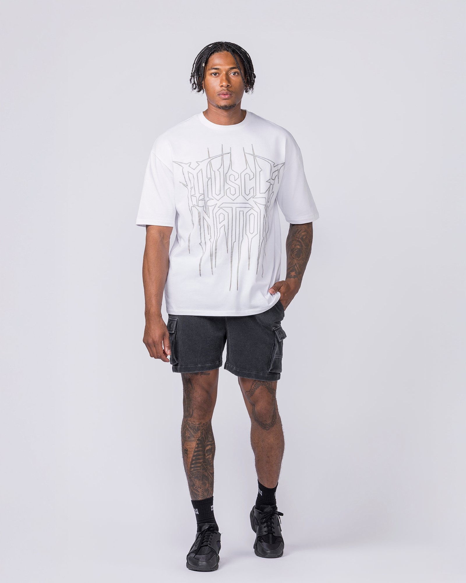Metalcore Oversized Tee - White