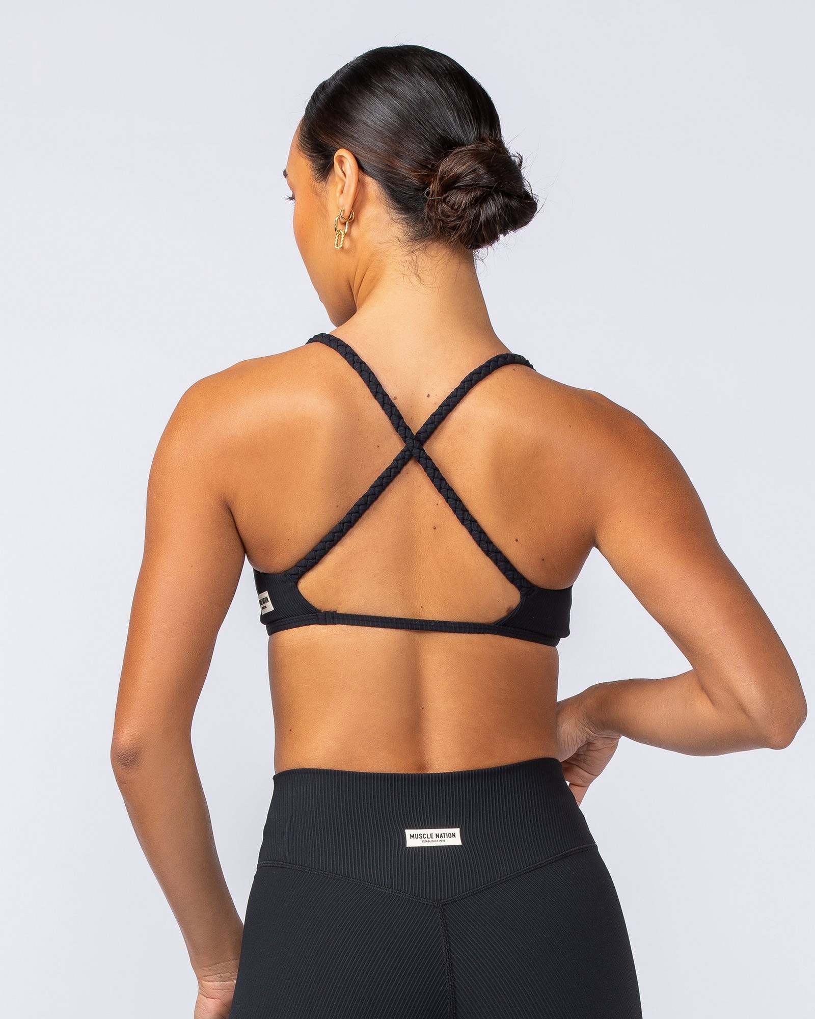 Breeze Rib Bralette - Black