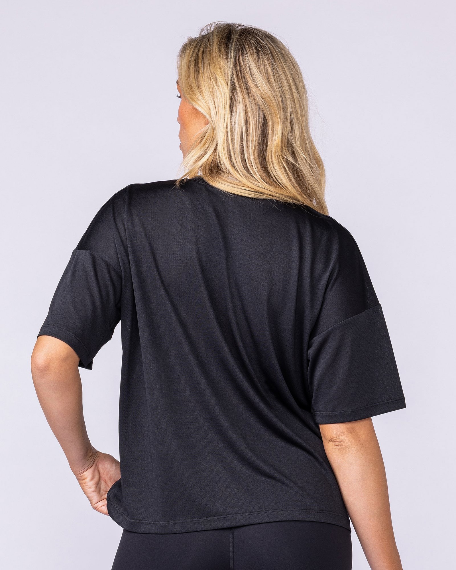 Boxy Training Tee - Black