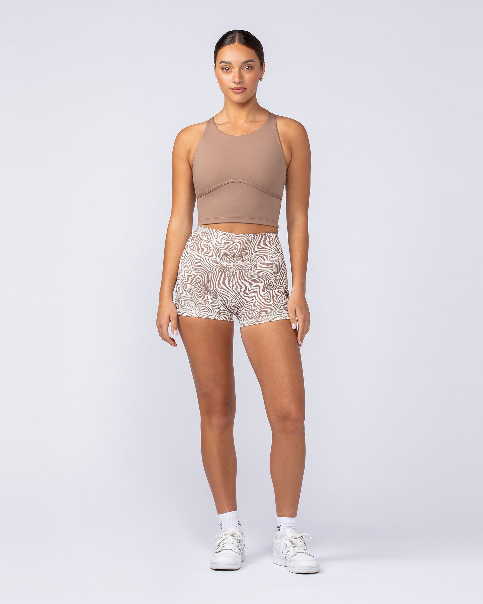 Limitless Cropped Active Tank - Cinnamon