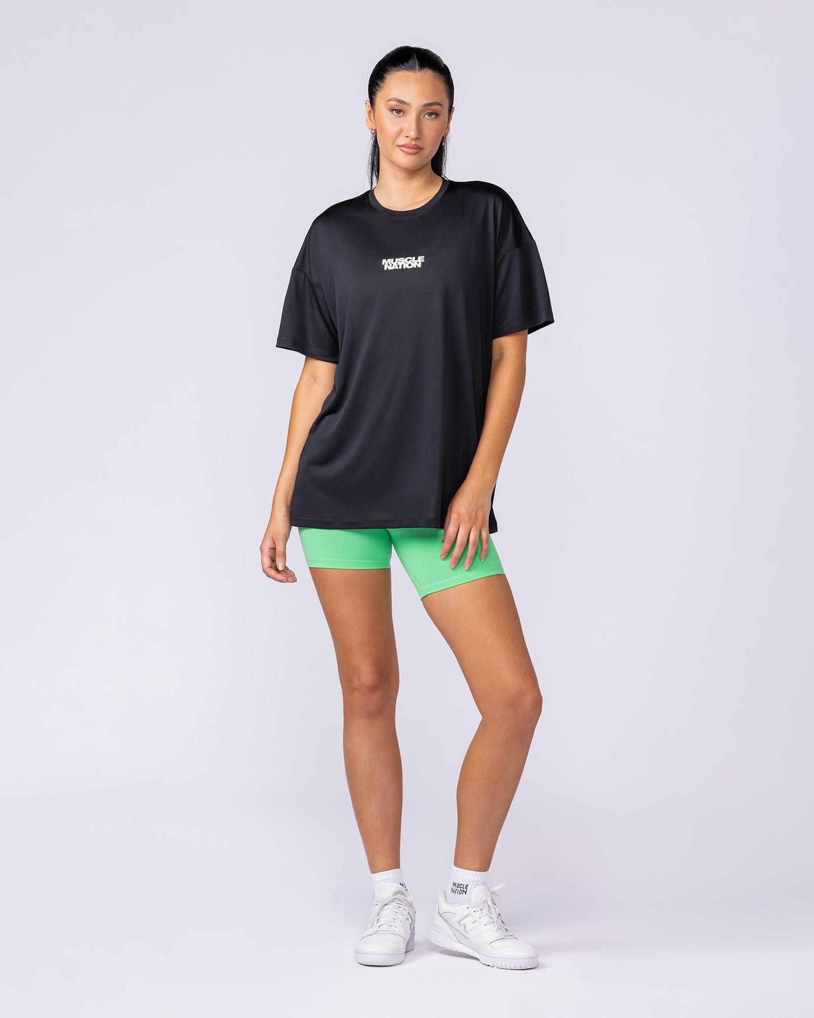 Womens Relaxed Training Tee - Black