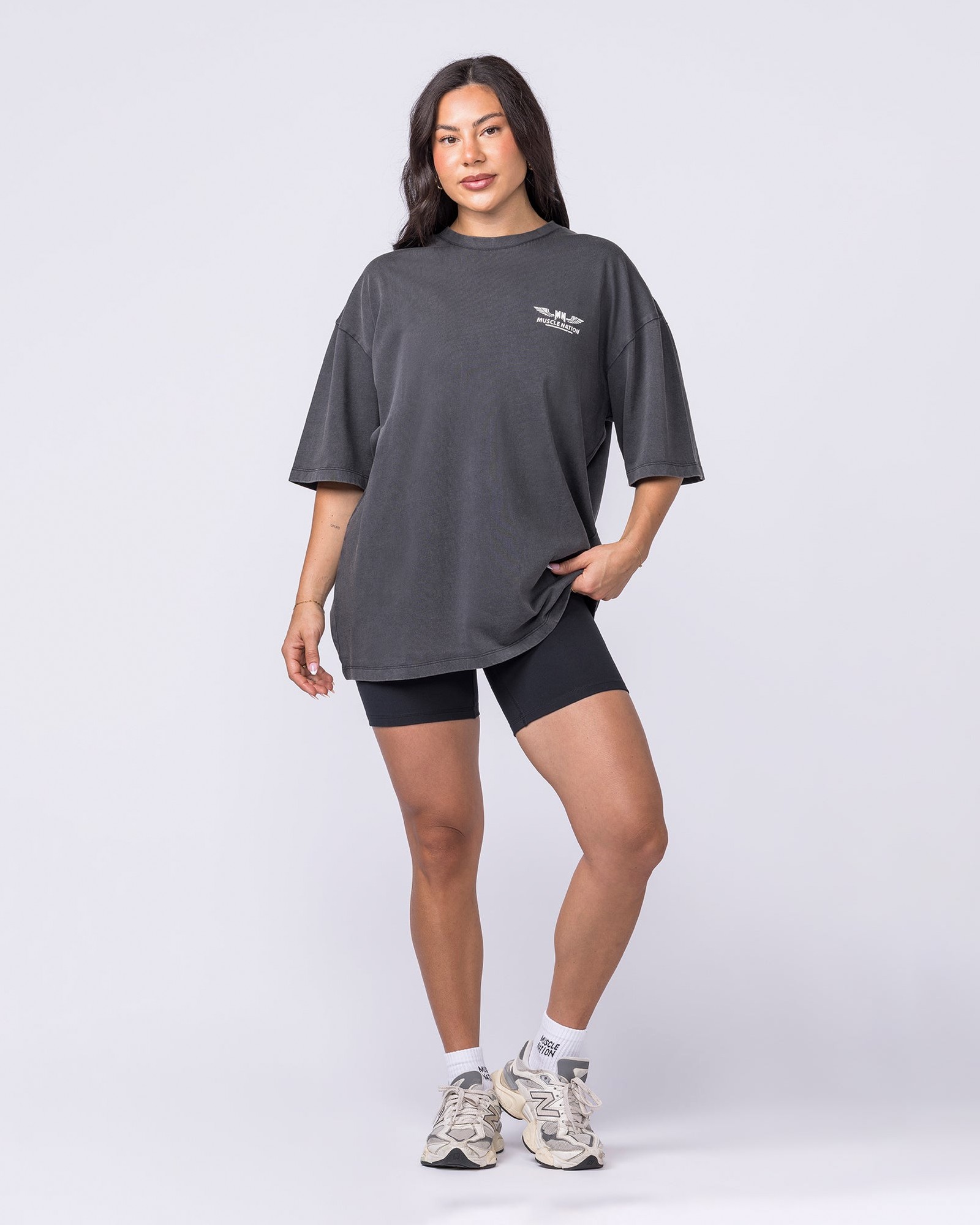 Archives Oversized Vintage Tee - Washed Black