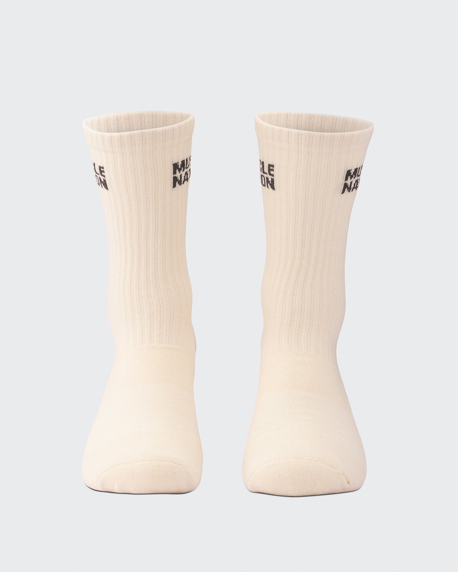 Mens Essential Crew Socks (2x Pack) - Taupe / Dew