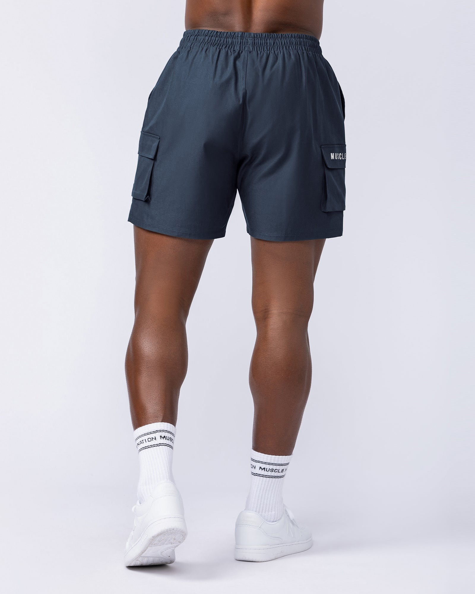 Daily Cargo 5" Shorts - Navy (Silicon Logo)