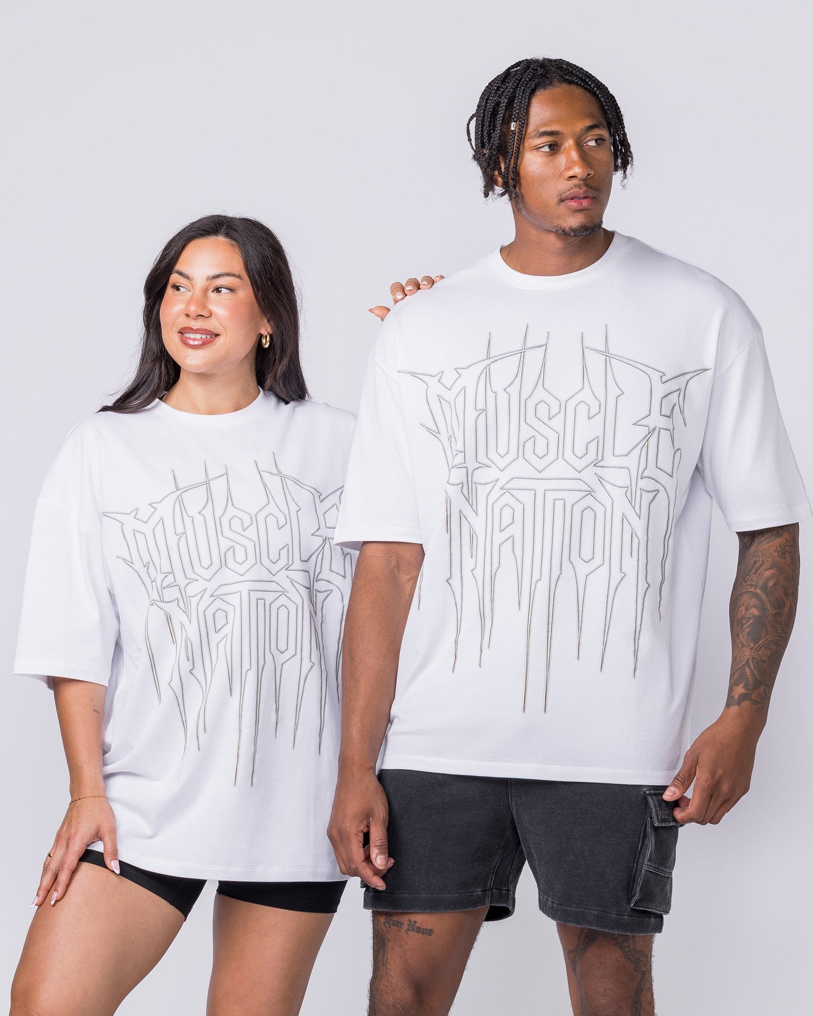 Metalcore Oversized Tee - White