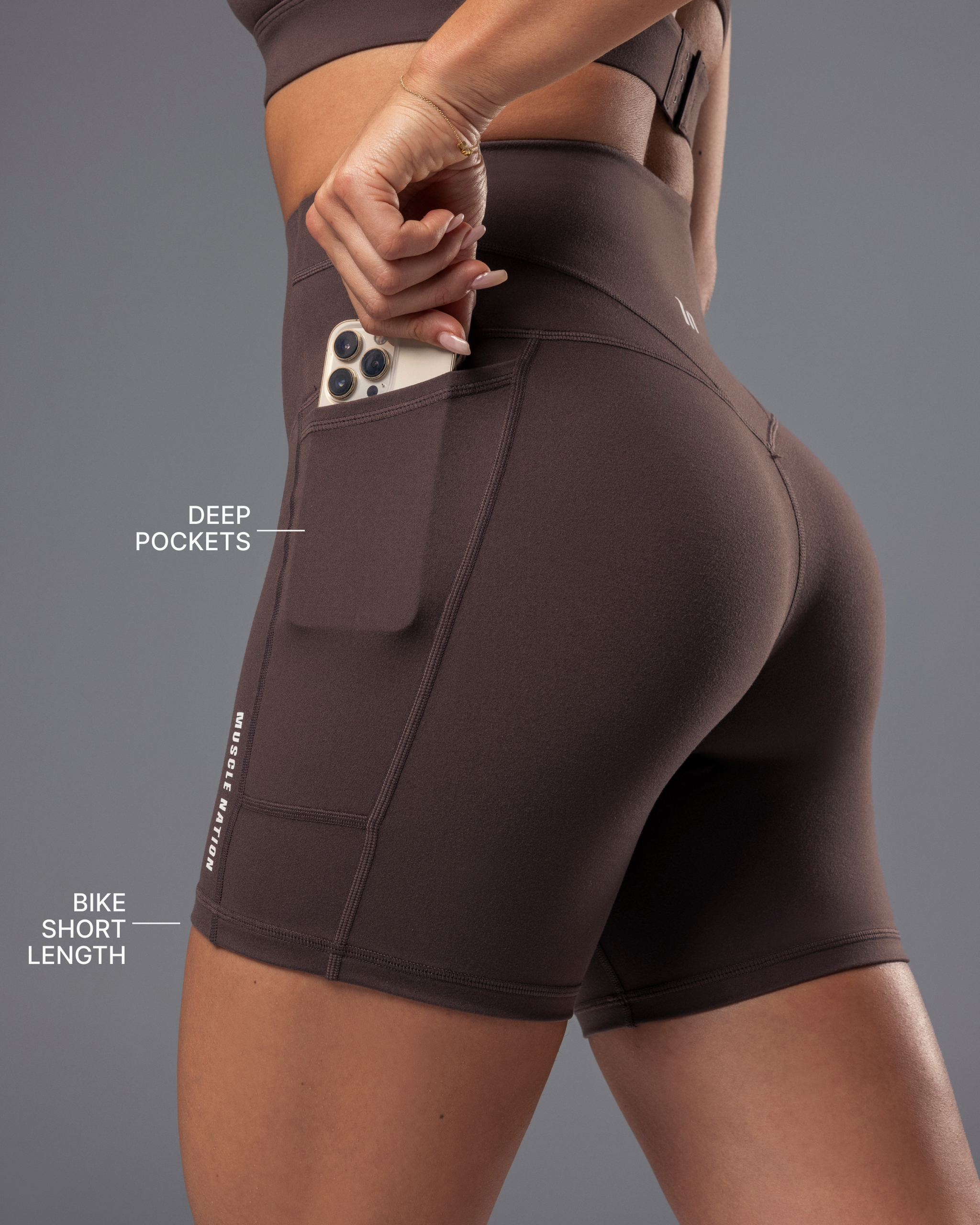 Unrivalled Everyday Pocket Bike Shorts - Cola