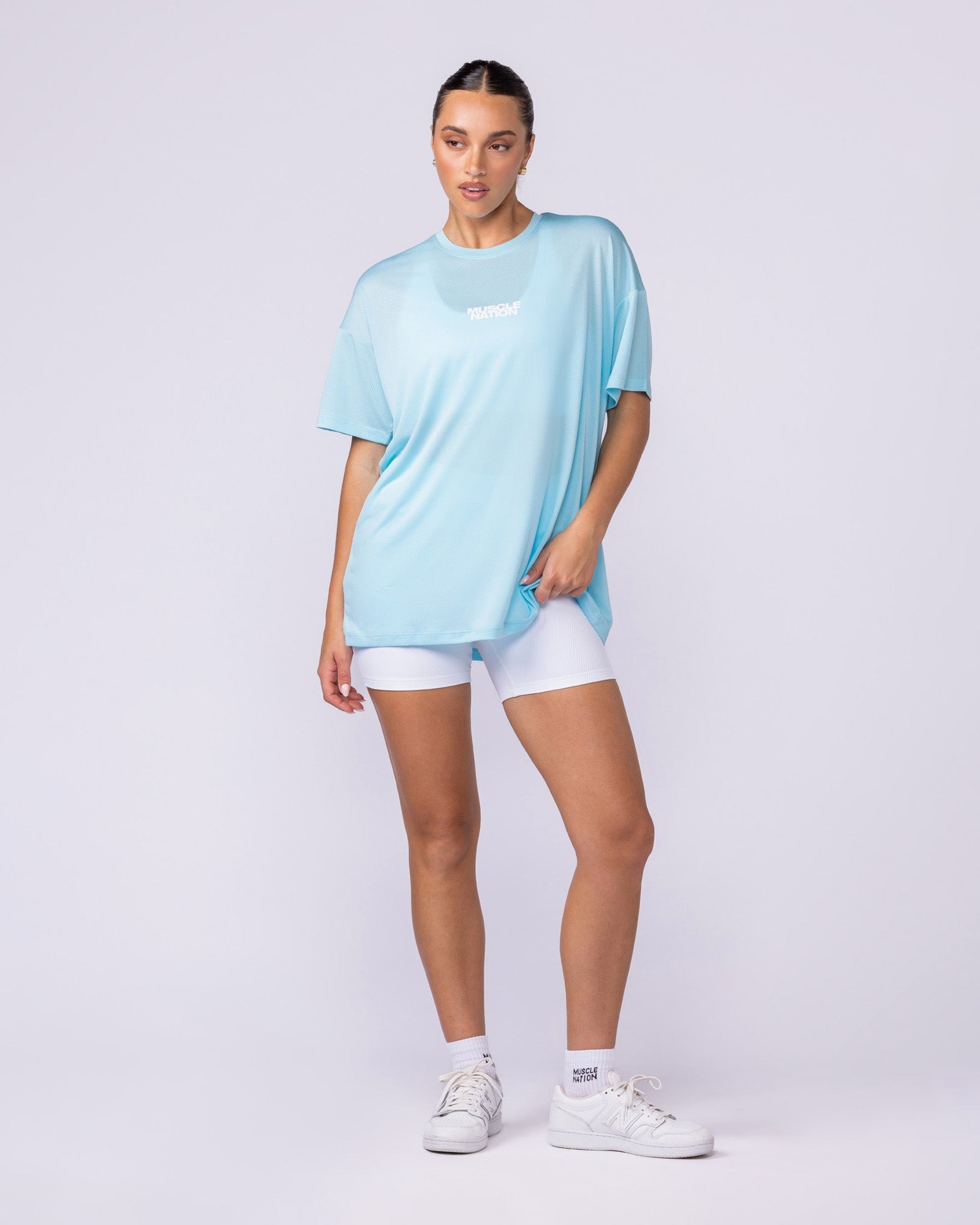 Womens Relaxed Training Tee - Lagoon