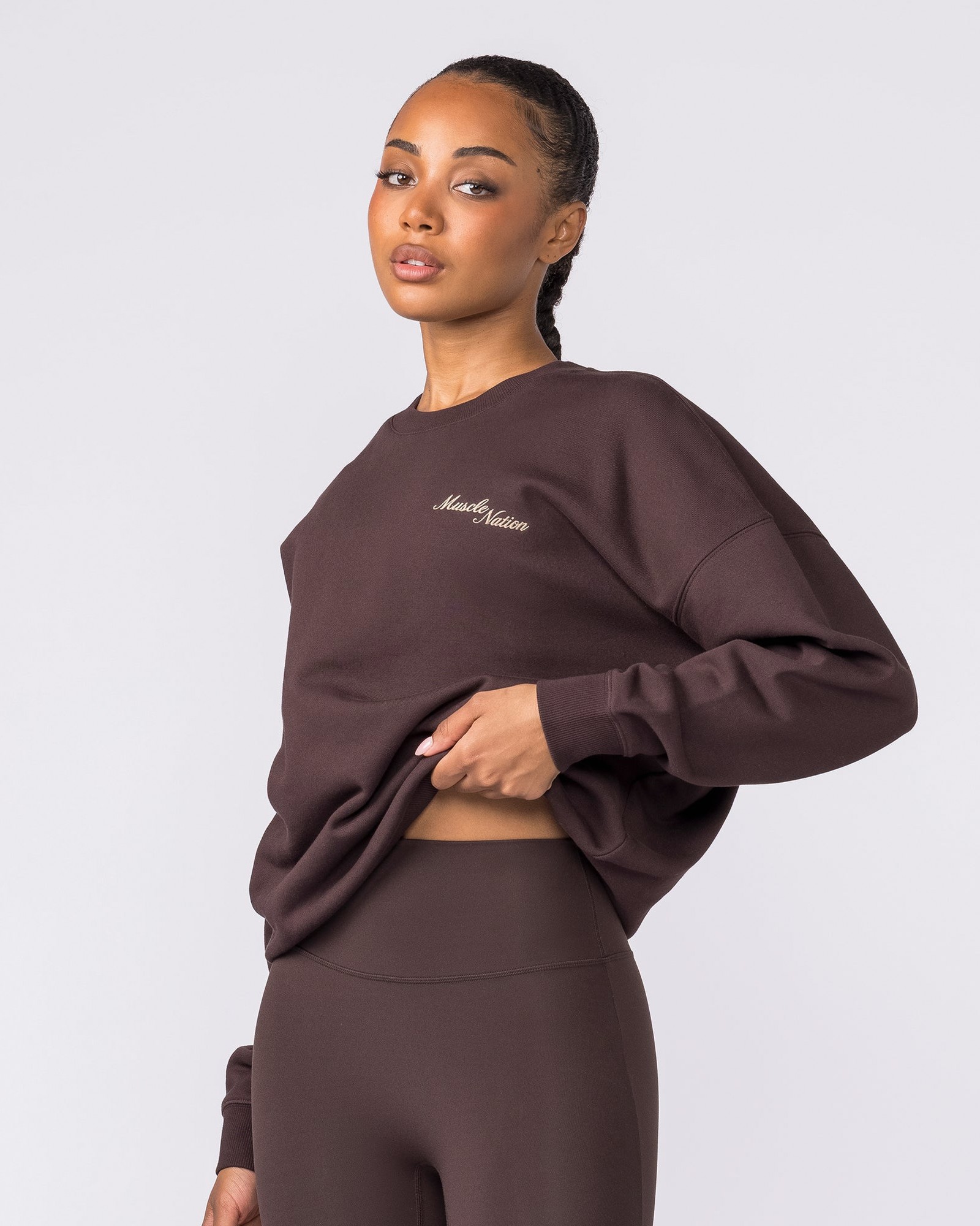 Collective Boxy Pullover - Cocoa