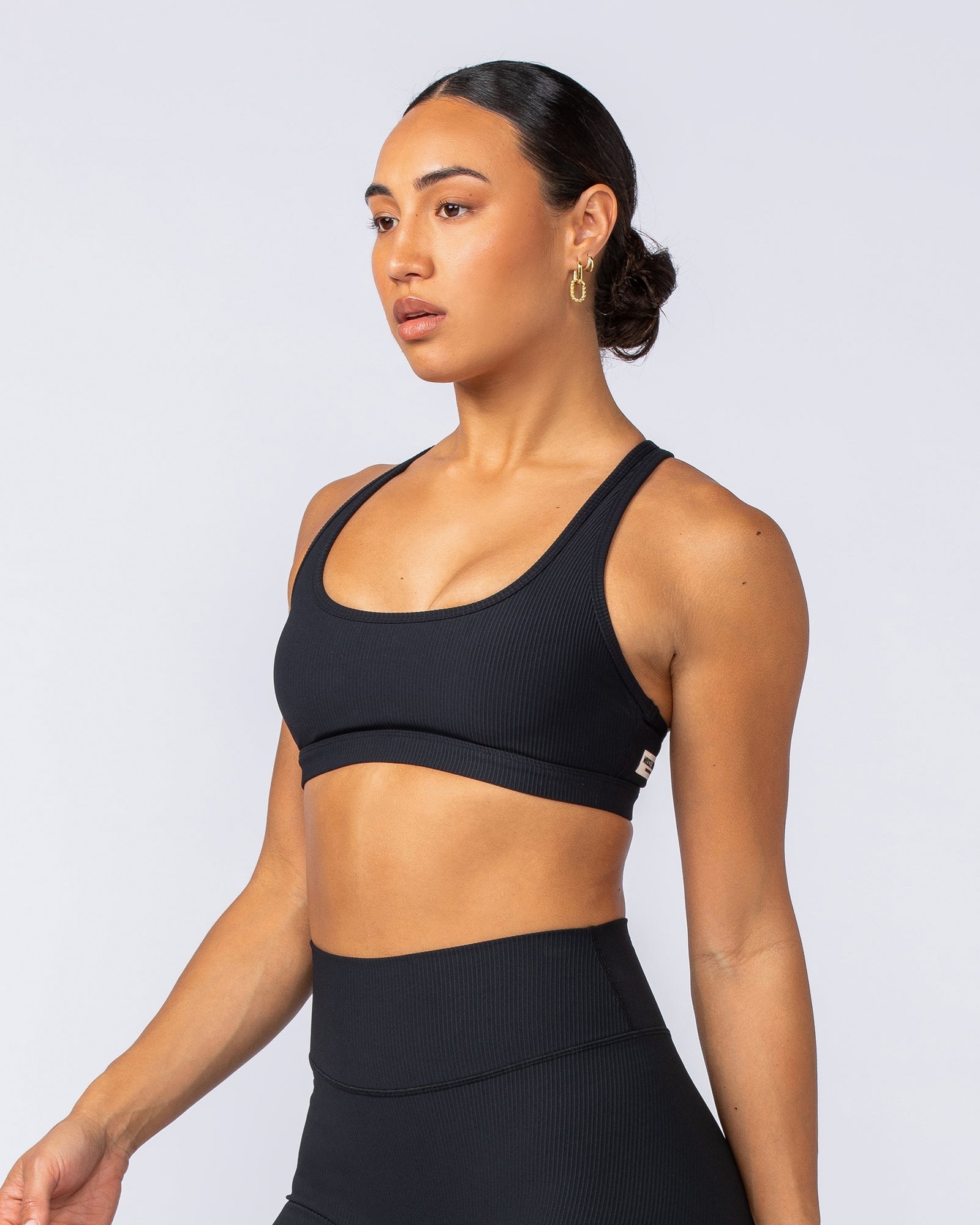 Drew Rib Bra - Black