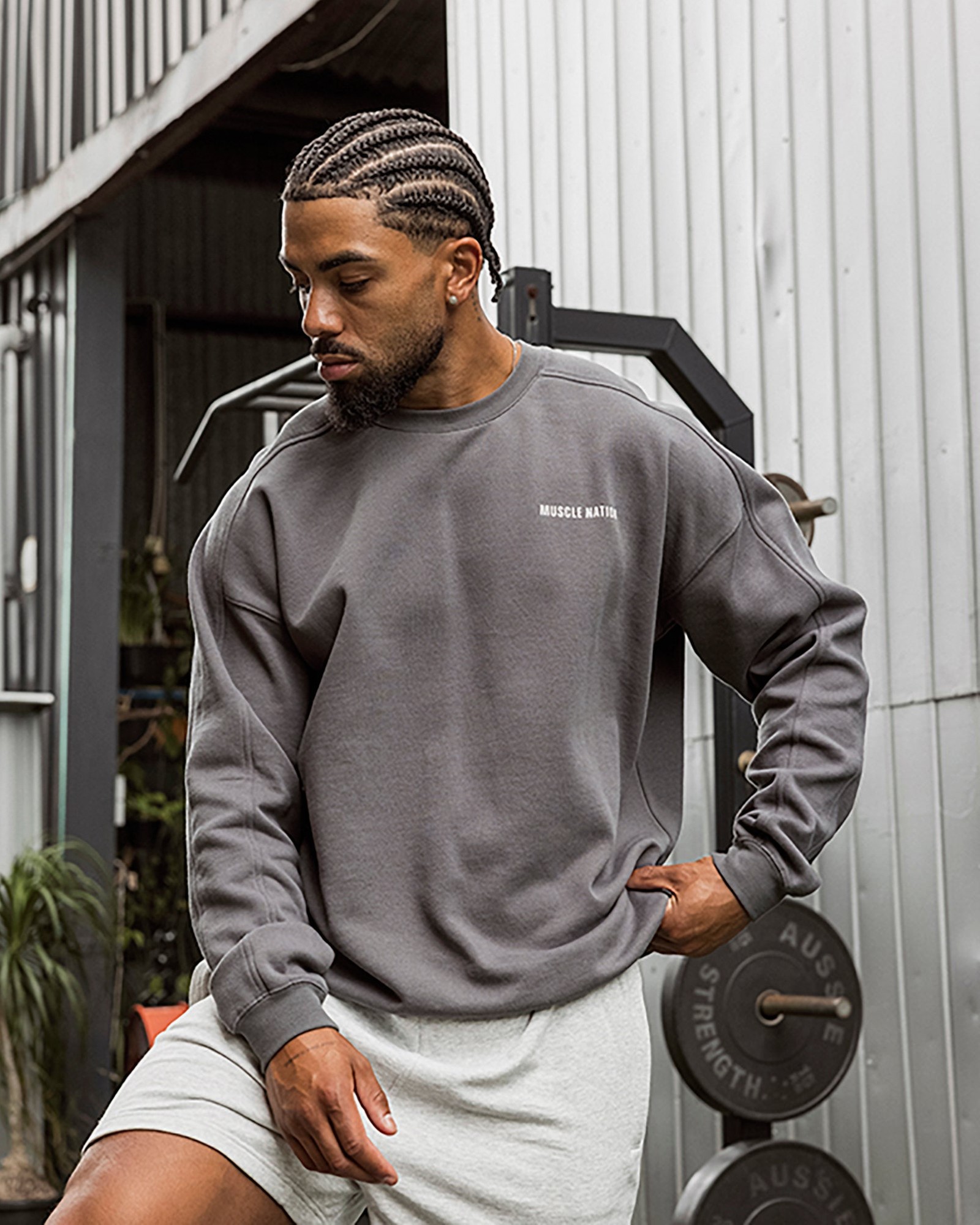 Essential Crew Pullover - Tornado
