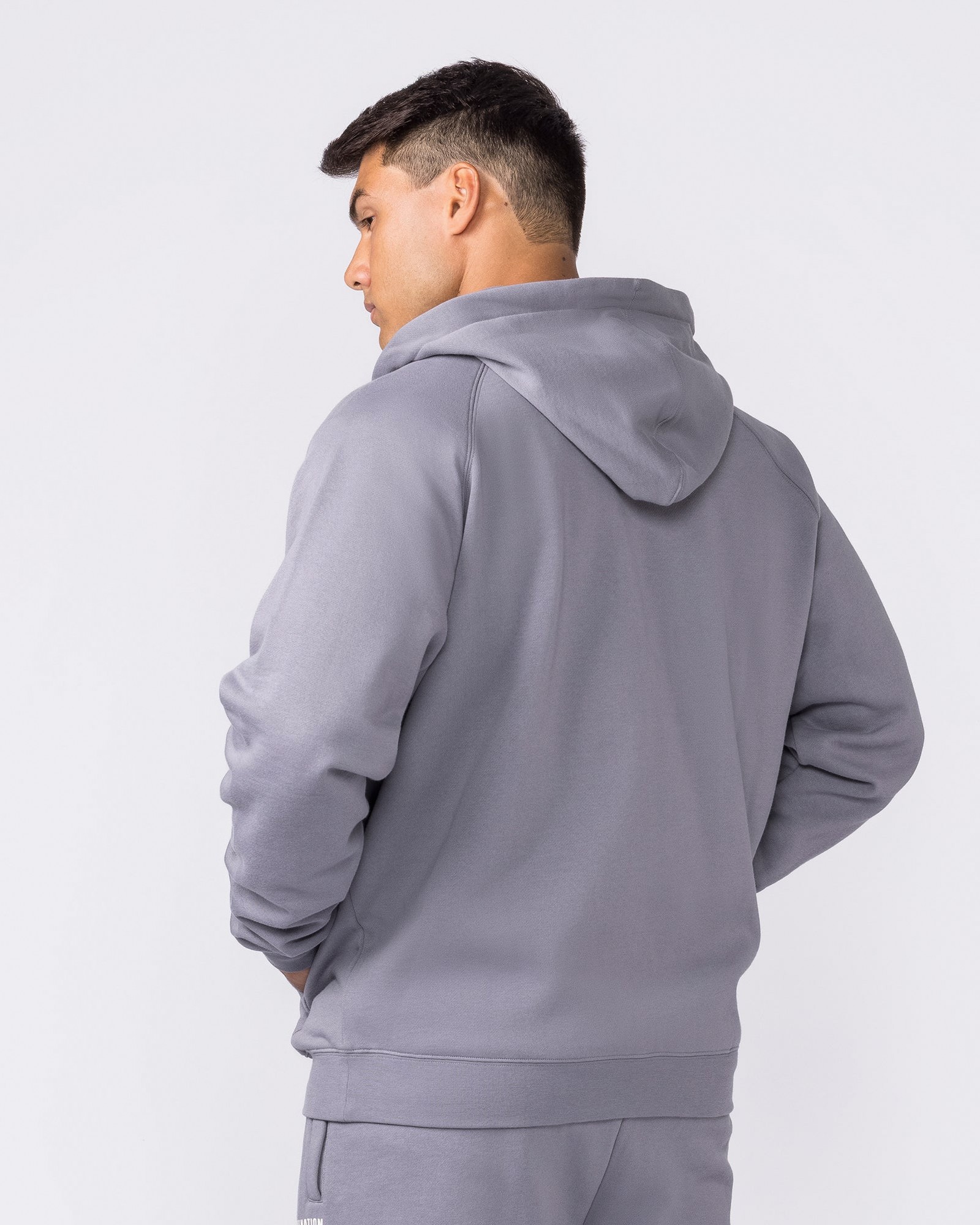 Essential Zip Hoodie - Cement