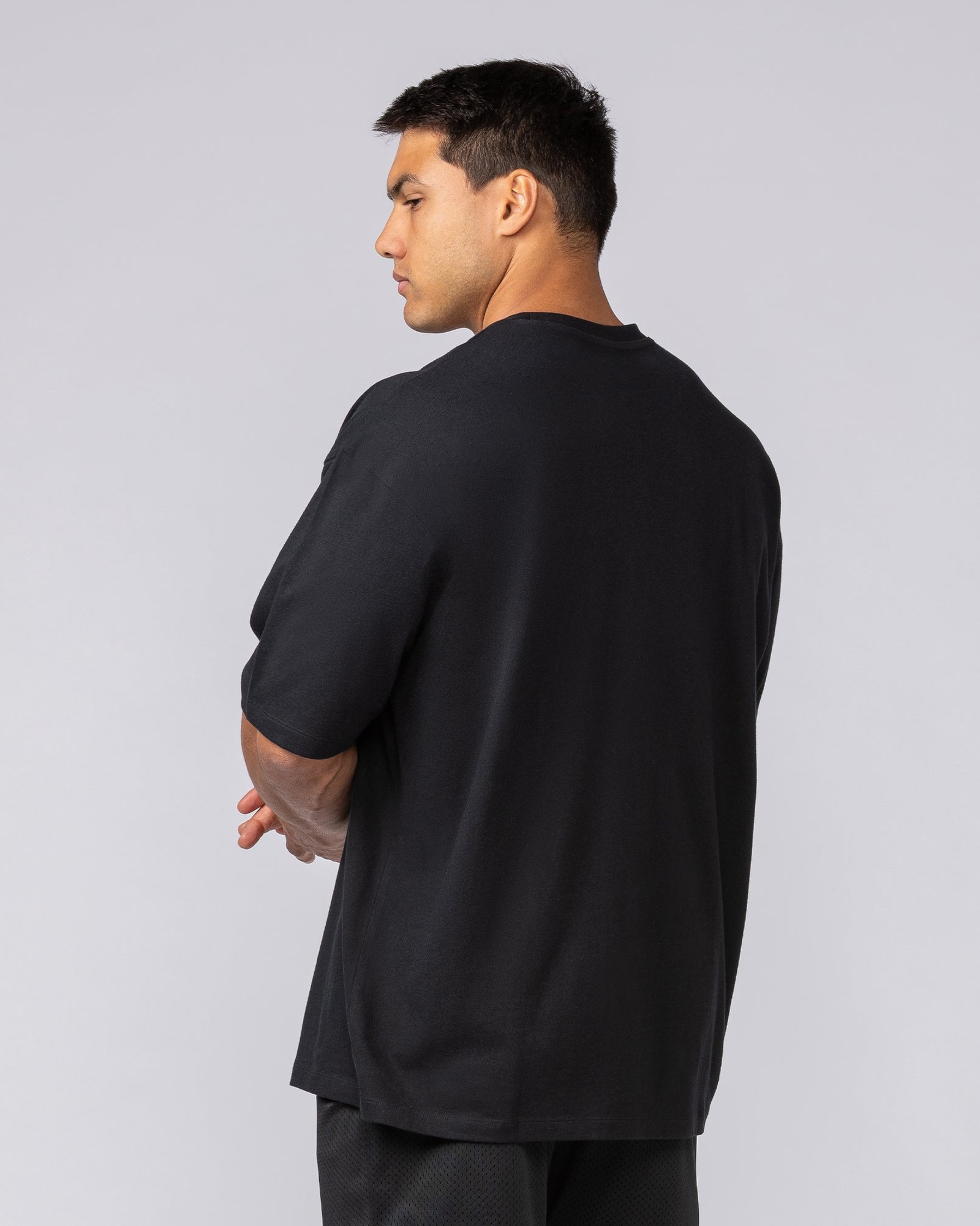 Varsity Training Oversized Tee - Black