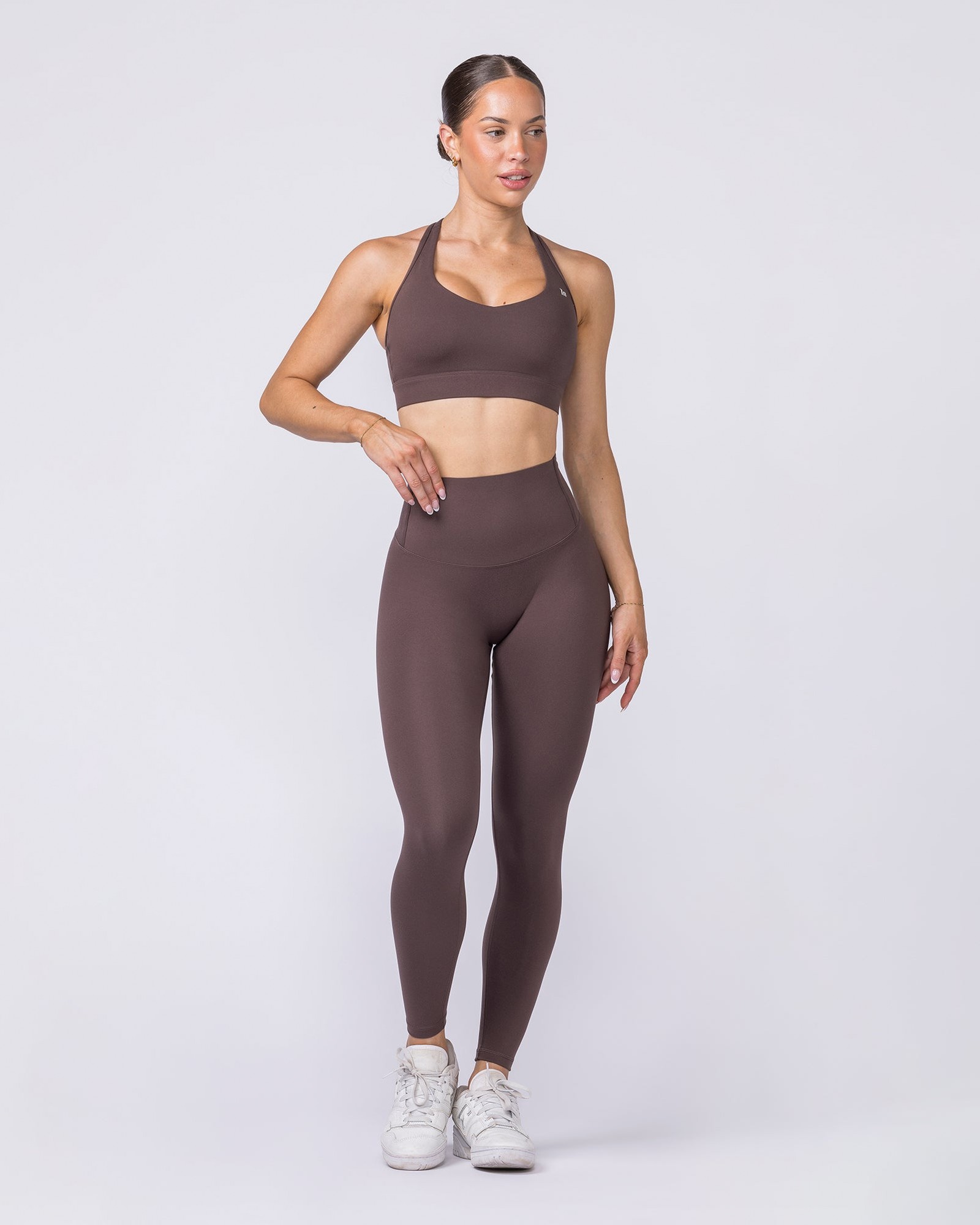 Unrivalled Bare Ankle Length Leggings - Cola