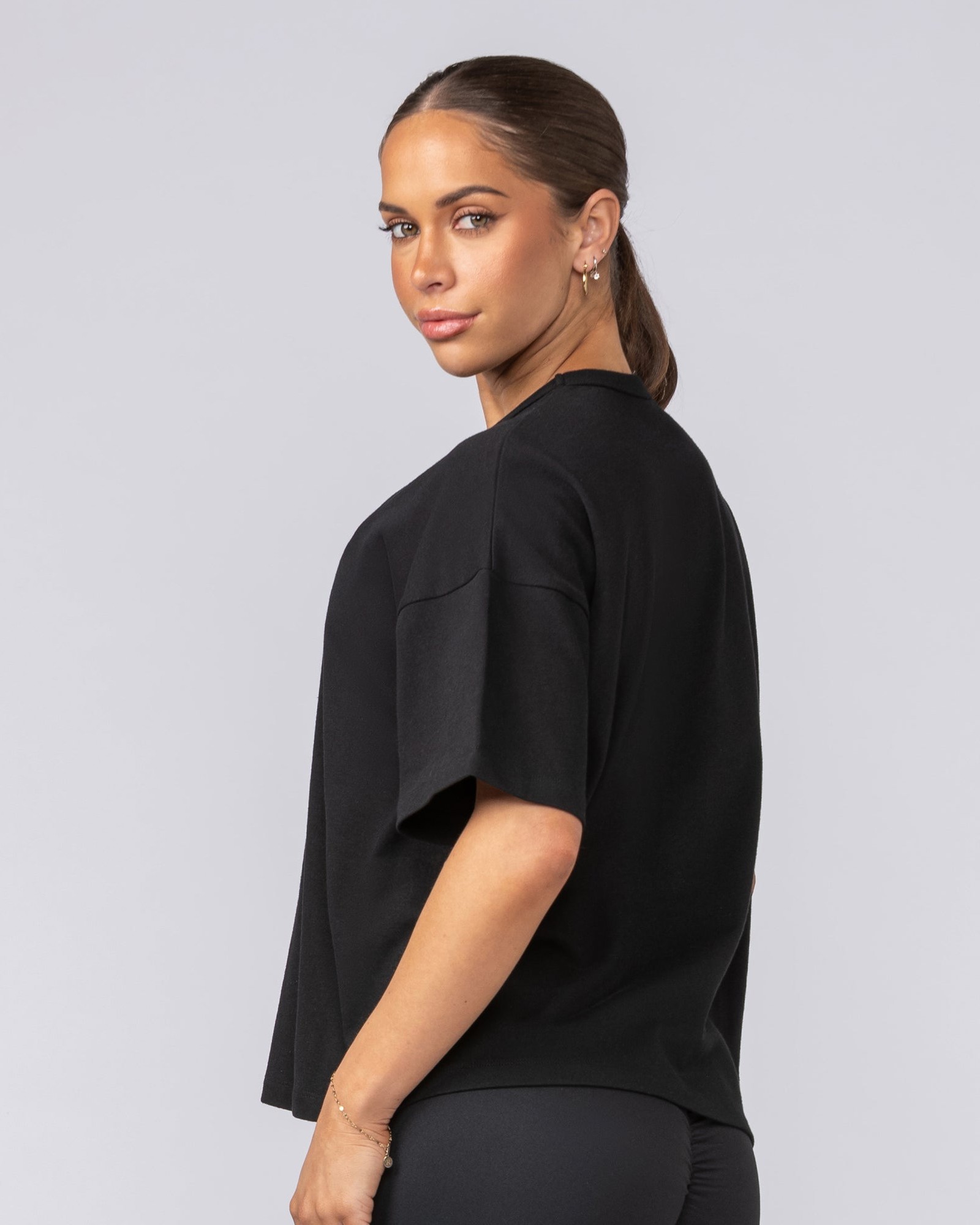 Boxy Fit Tee - Black