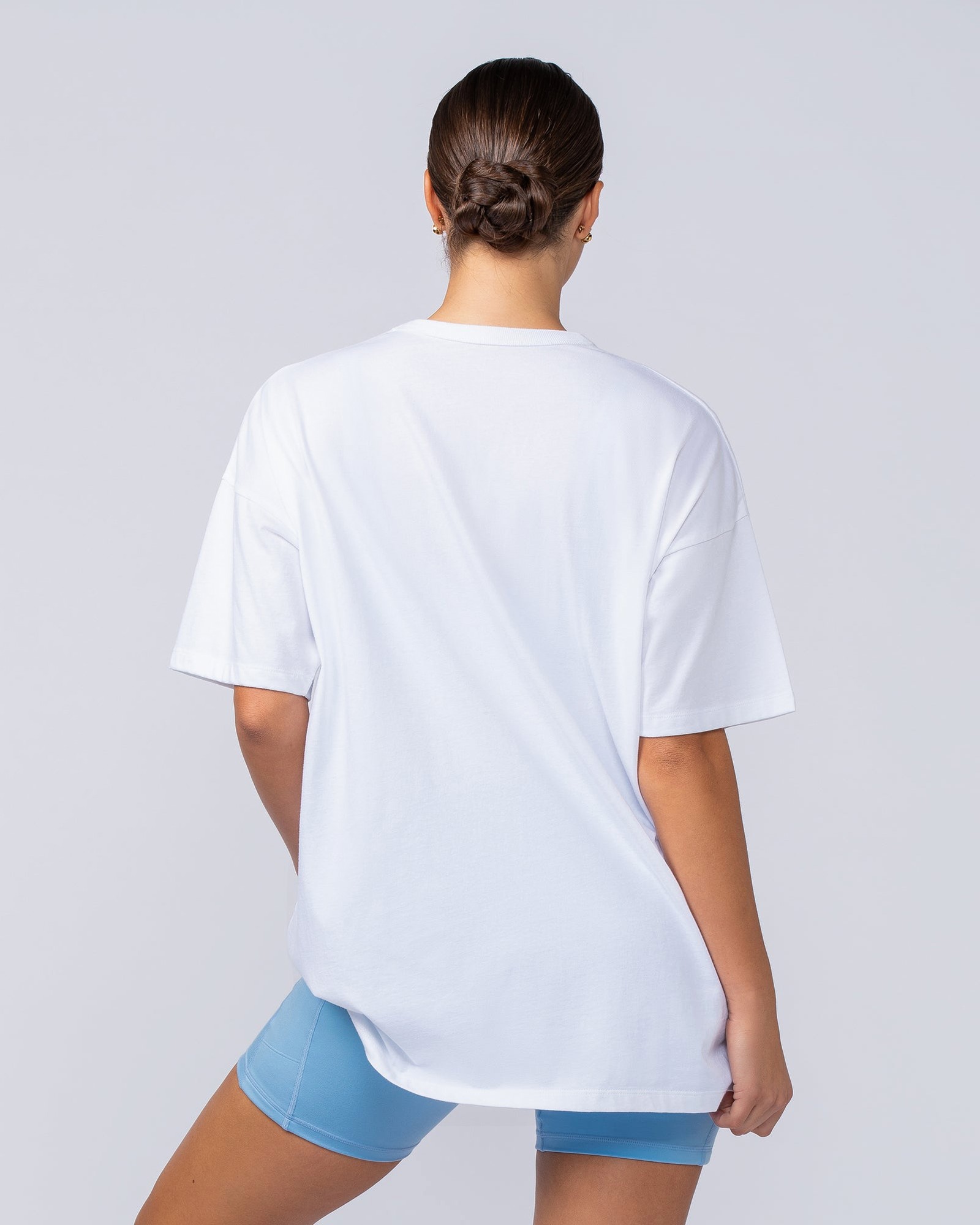 Girl Dinner Oversized Tee - White