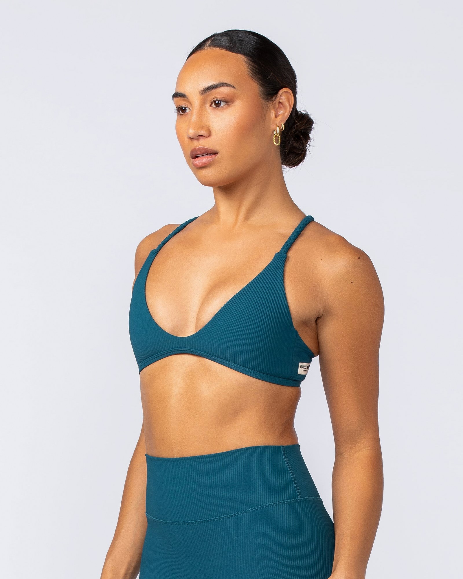 Breeze Rib Bralette - Dark Marine