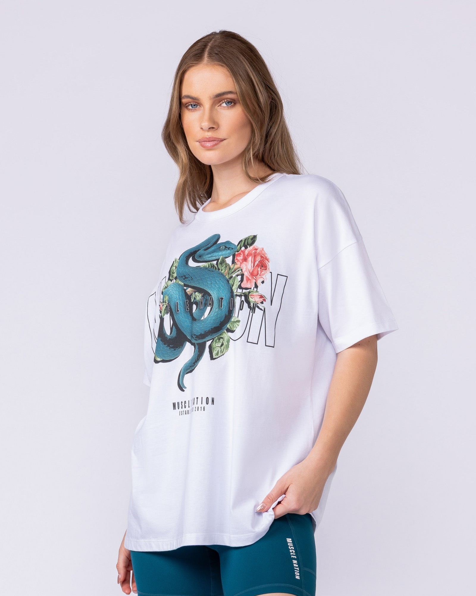 Viper Oversized Tee - White