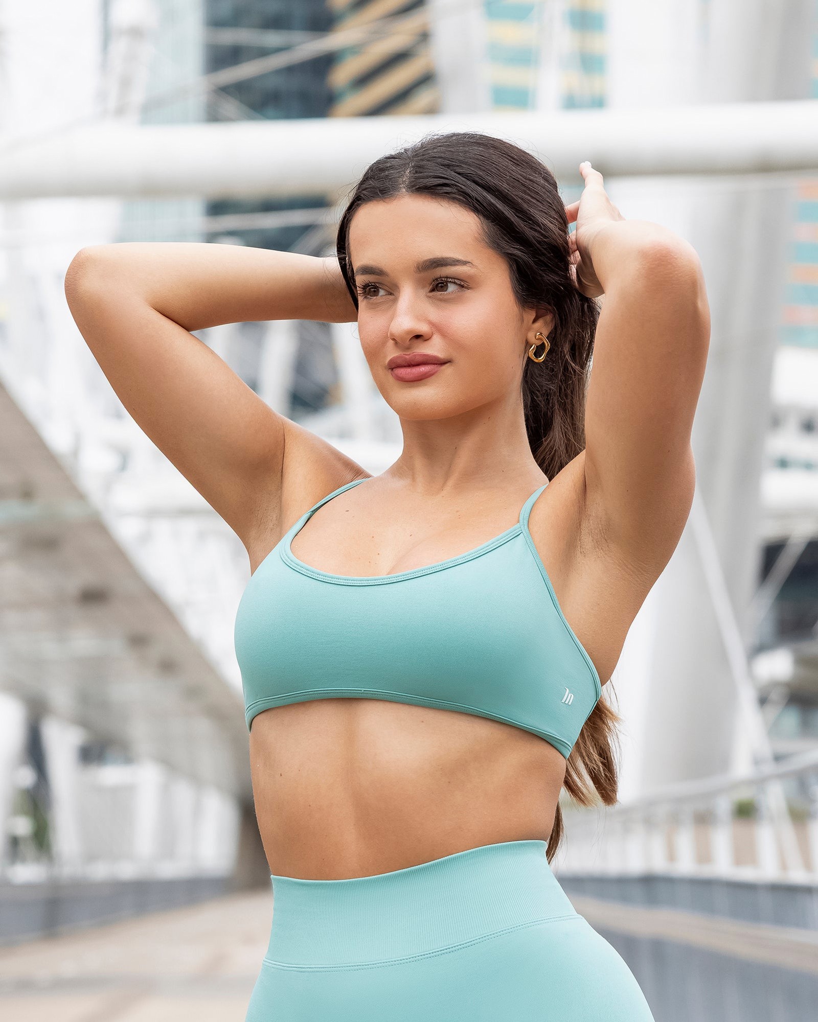 Sculpt Seamless Bralette - Green Coral