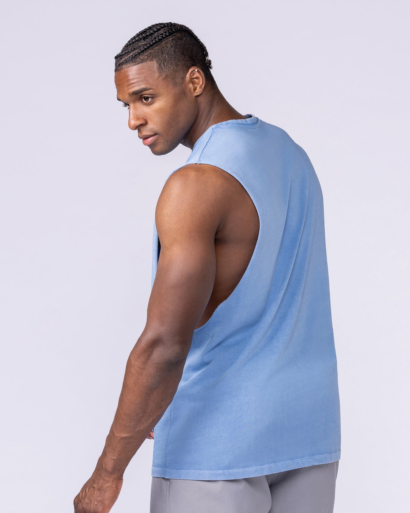 Vintage Training Drop Arm Tank - Washed Pacific