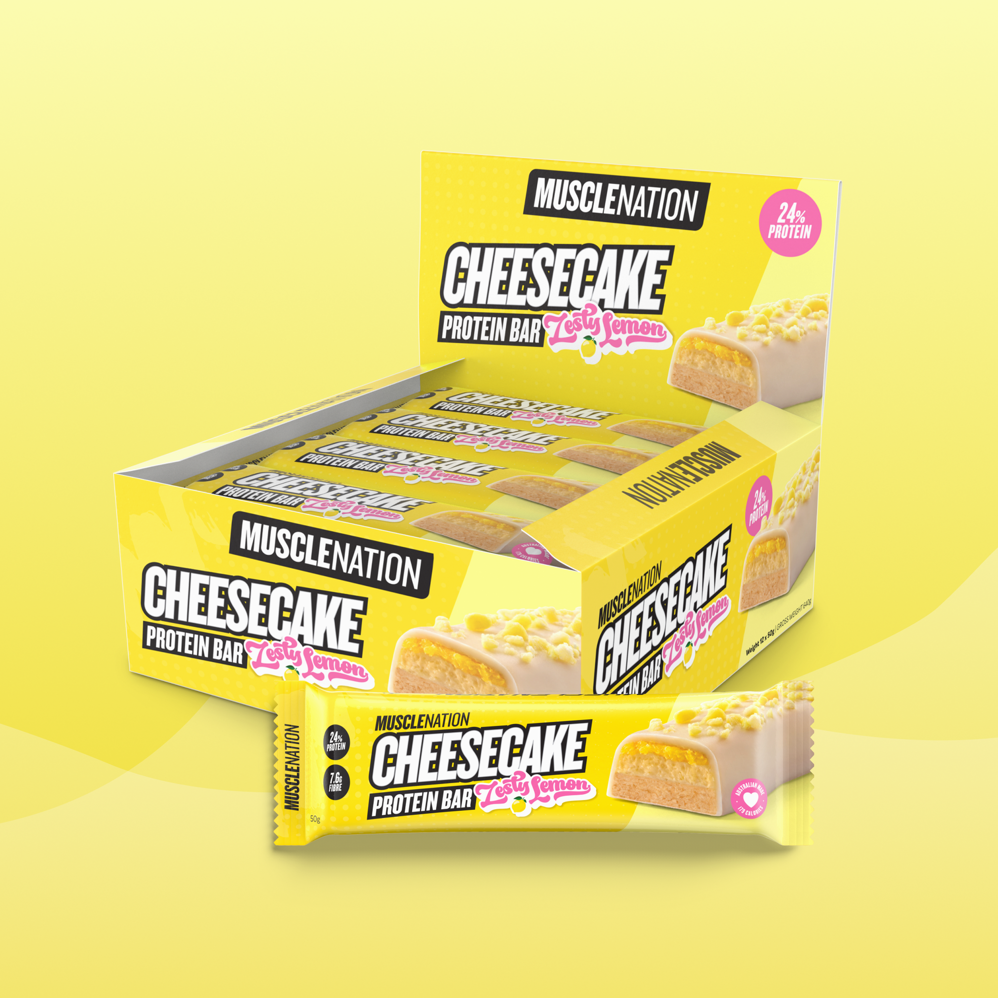 CHEESECAKE Protein Bar - Zesty Lemon - Box of 12