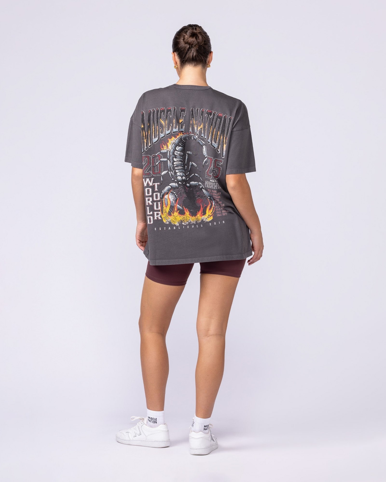 World Tour Oversized Vintage Tee - Washed Tornado