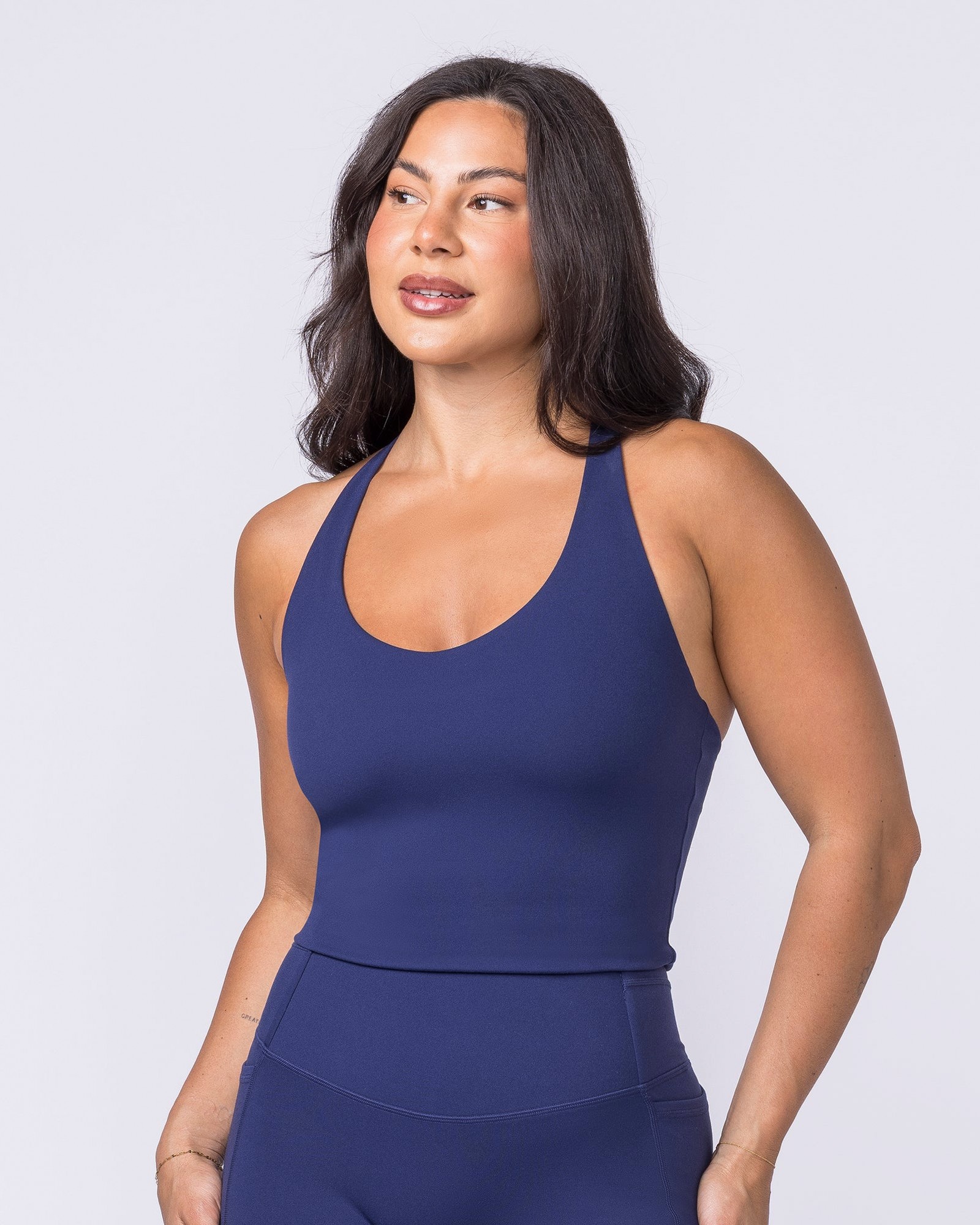 Everyday Form Cropped Tank - Classic Navy