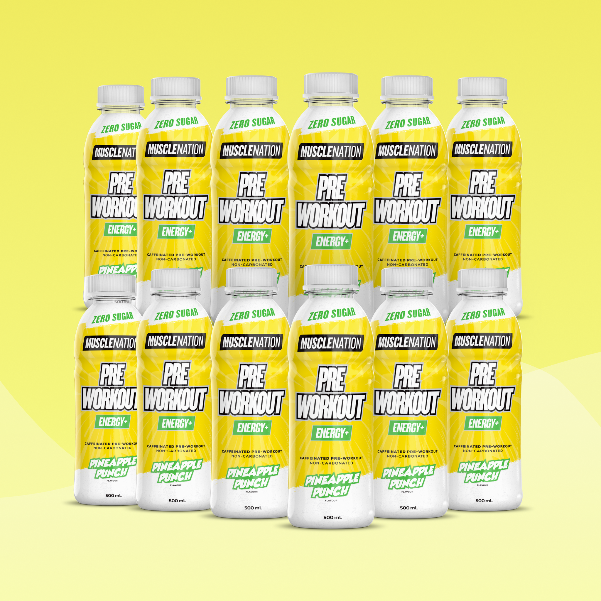 Pre-Workout RTD - Pineapple Punch 500ml (12 Pack)