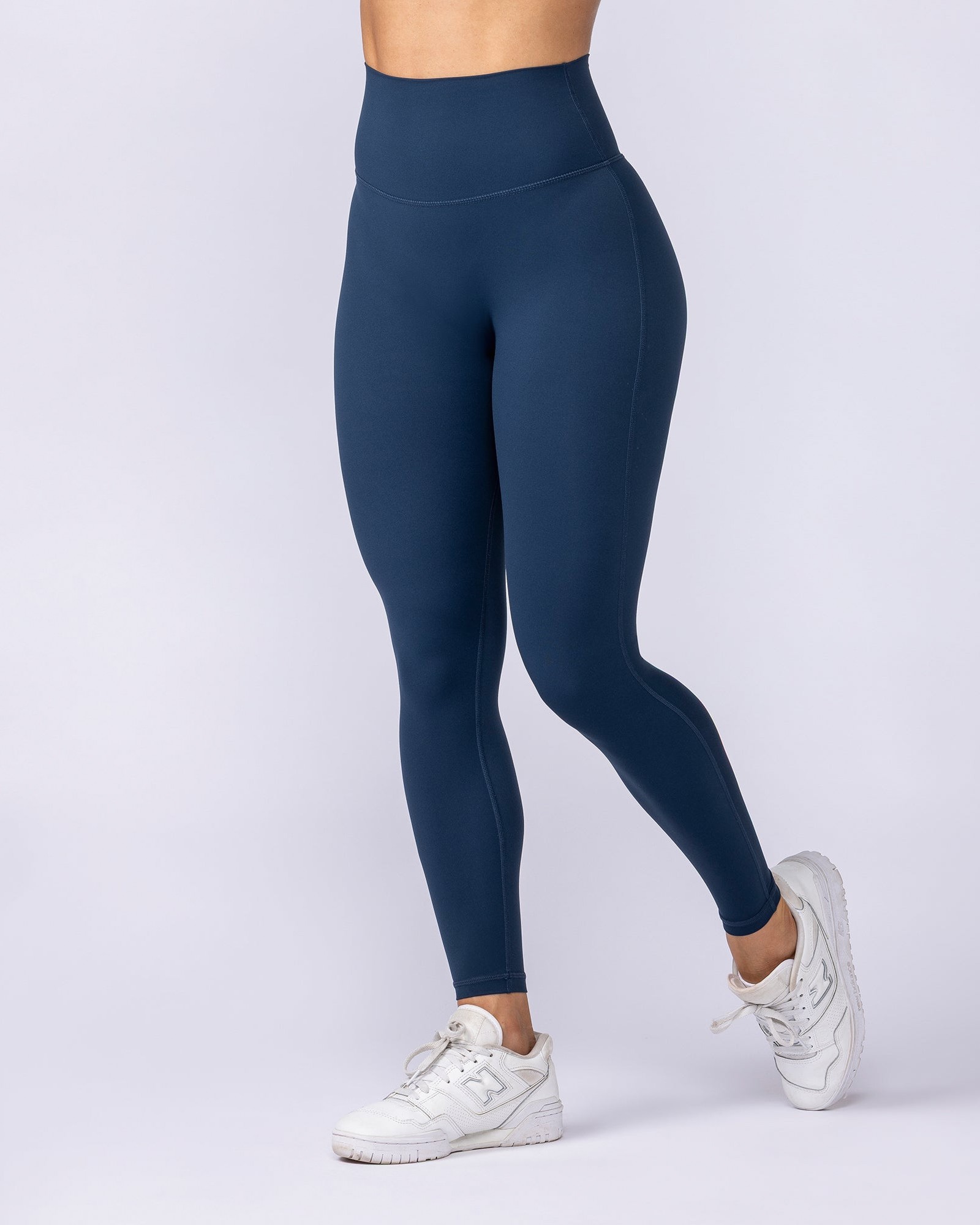 Aura Peachy High Invisible Scrunch Ankle Leggings - Navy