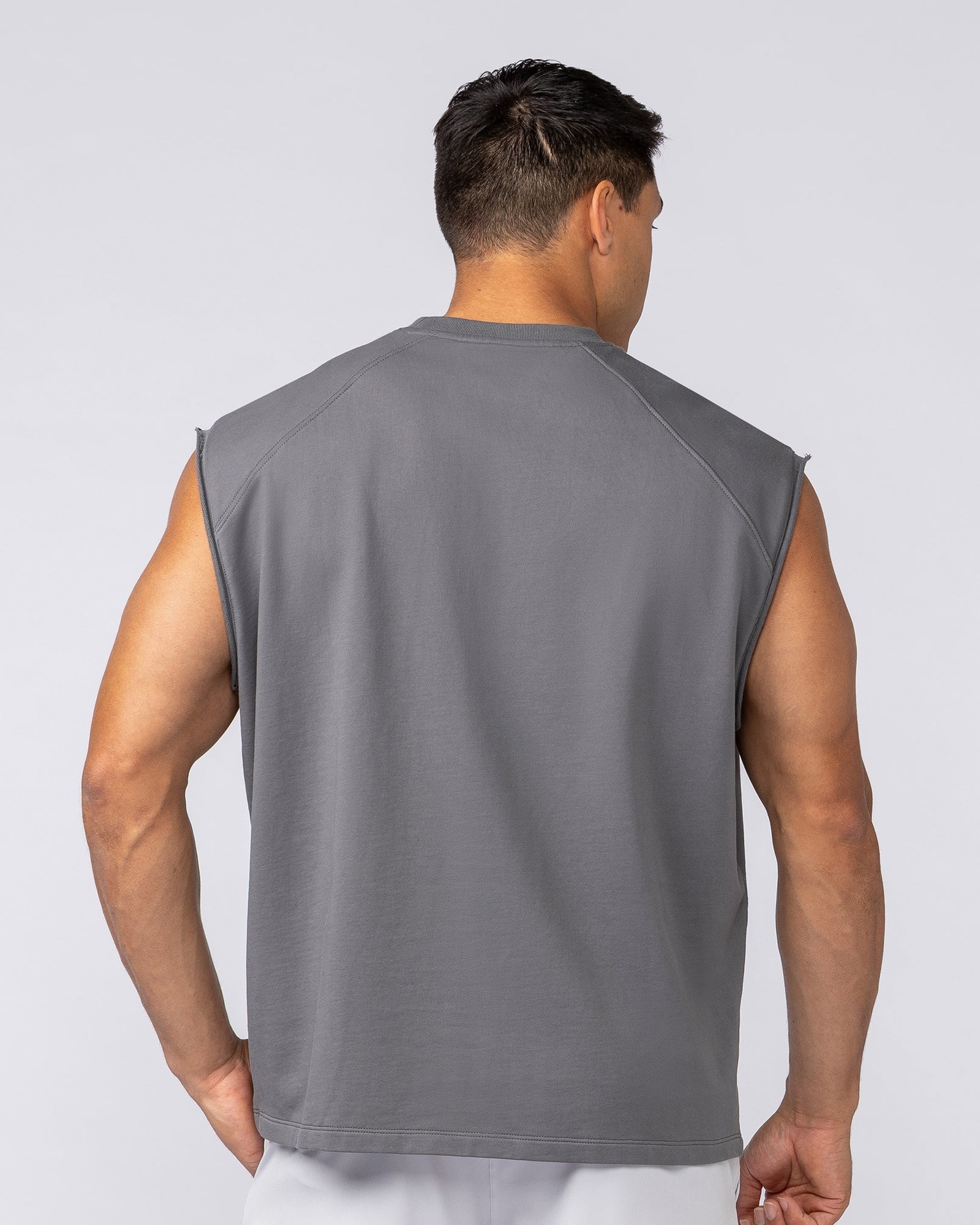 Essential Boxy Muscle Tank - Tornado