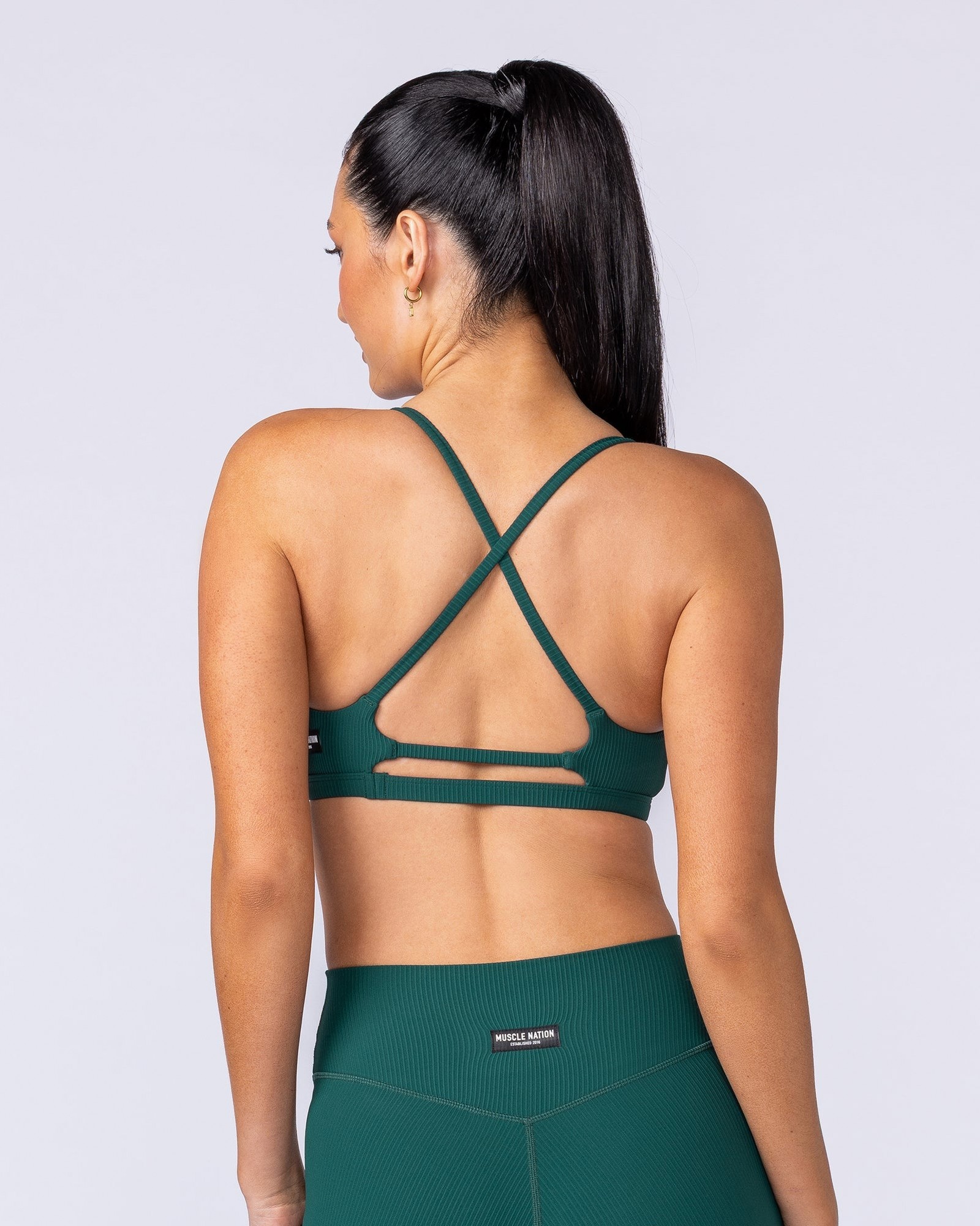 Fantasy Rib Bralette - Evergreen