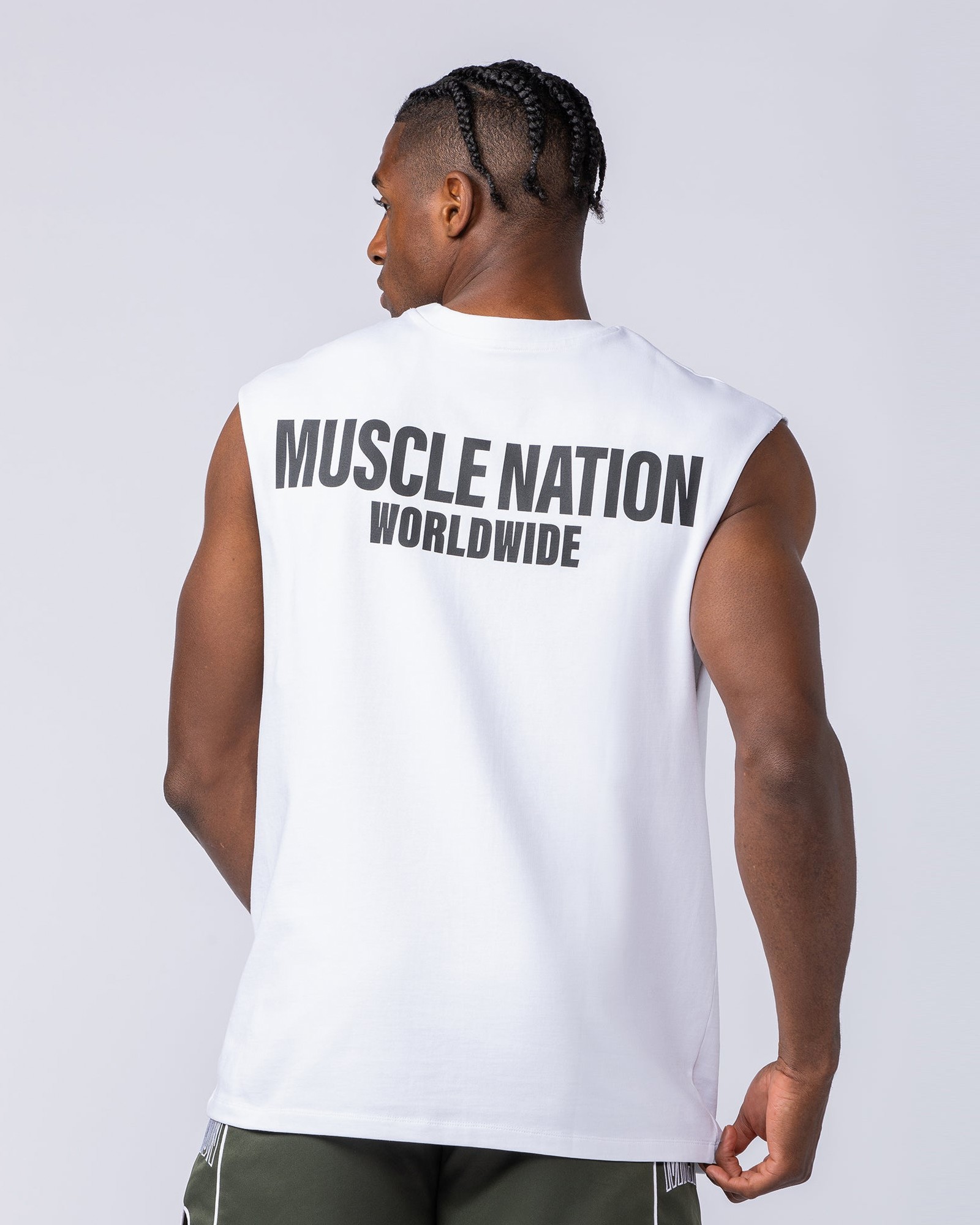 Worldwide Muscle Tank - White
