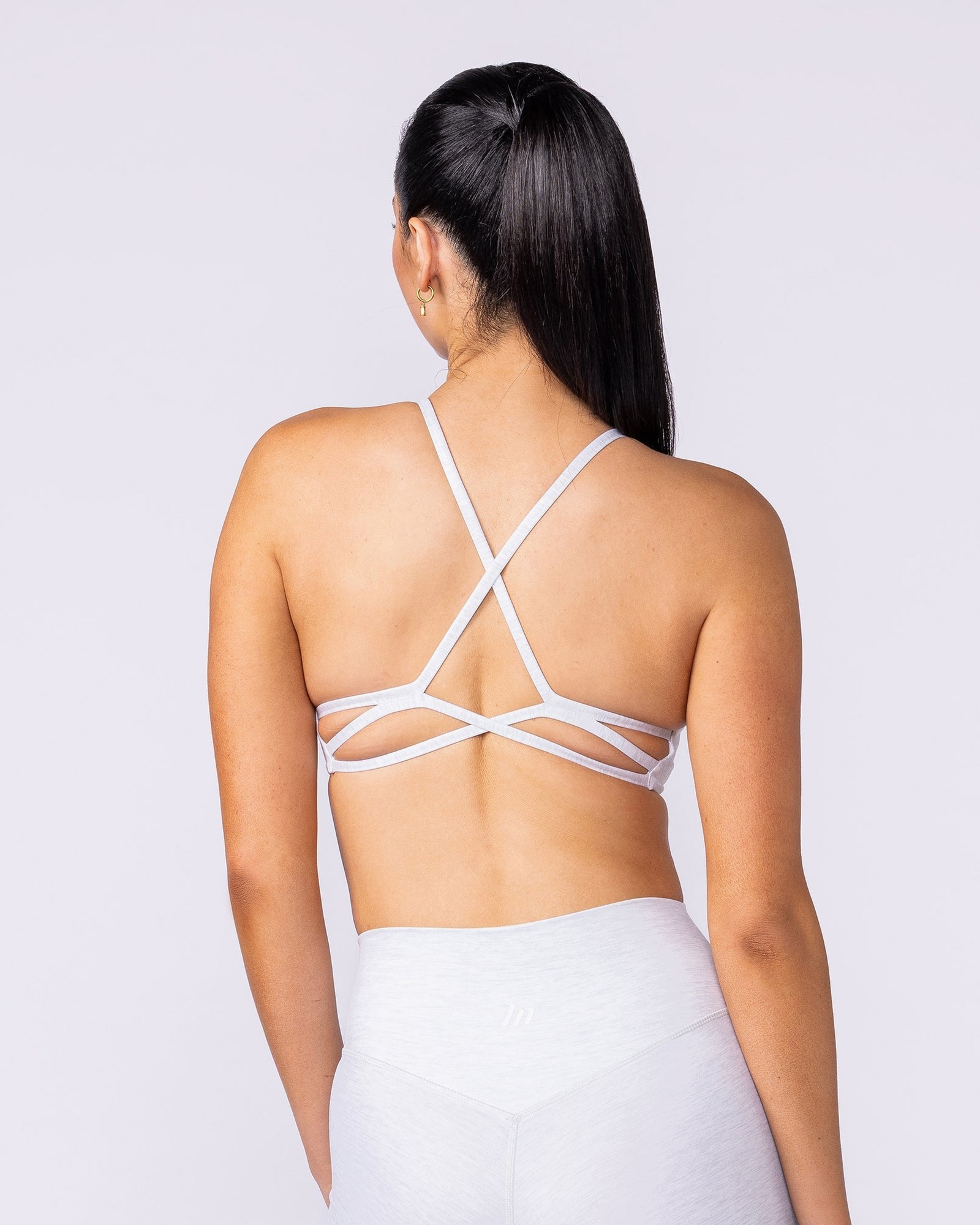 Afterglow Bralette - White Grey Marl