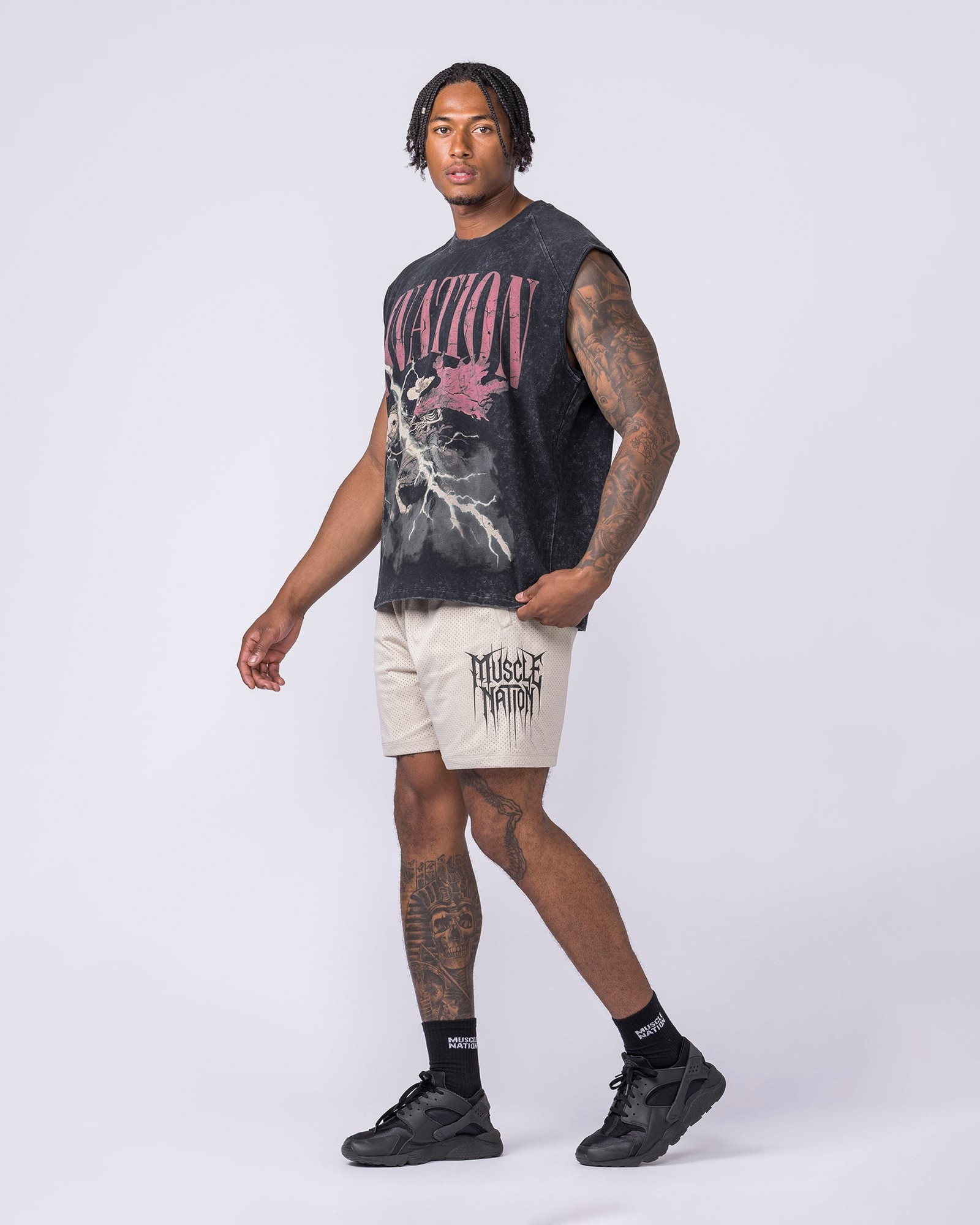Metalcore Lay Up 5" Shorts - Cream