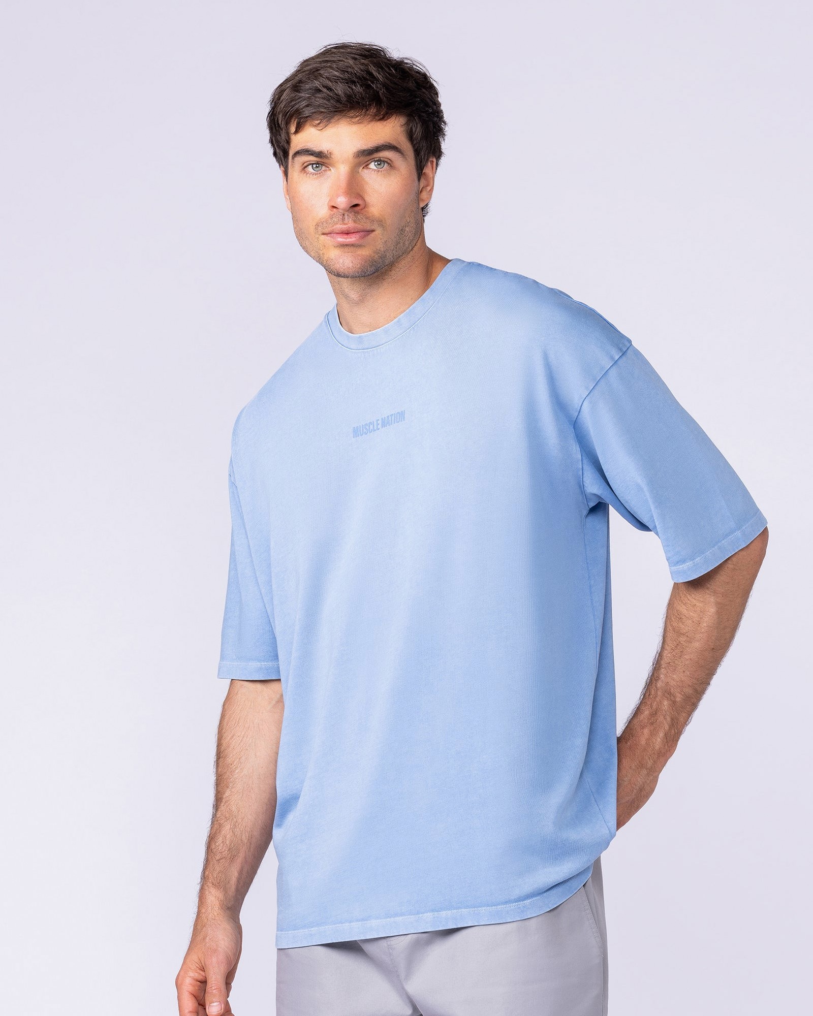 Worldwide Oversized Vintage Tee - Washed Pacific