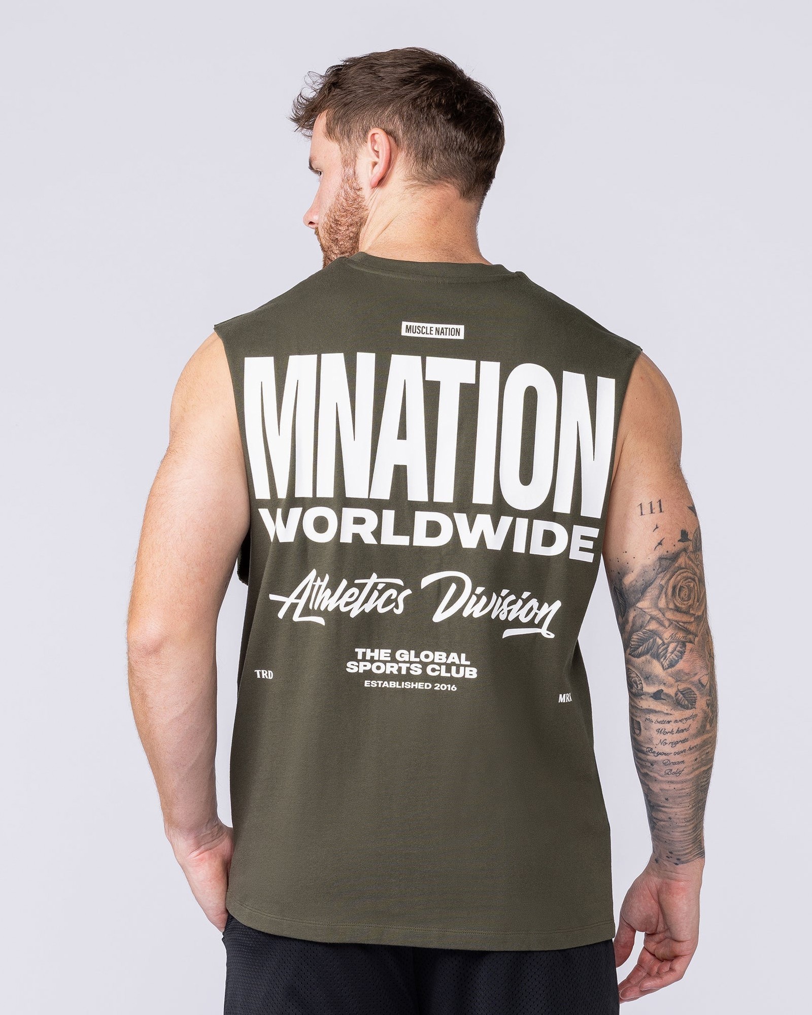 Athletic Division Muscle Tank - Dark Khaki