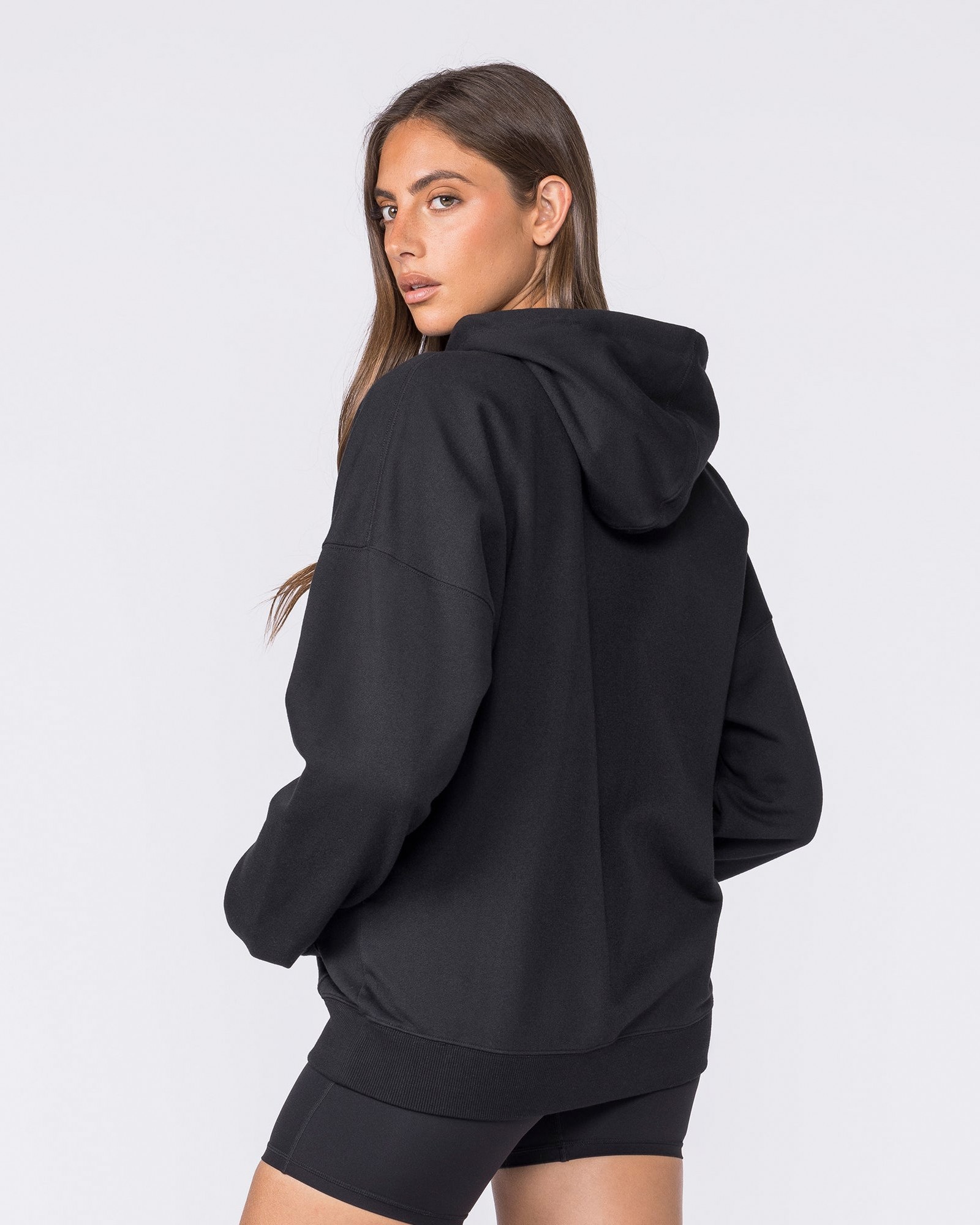 Routine Zip Through Hoodie - Black