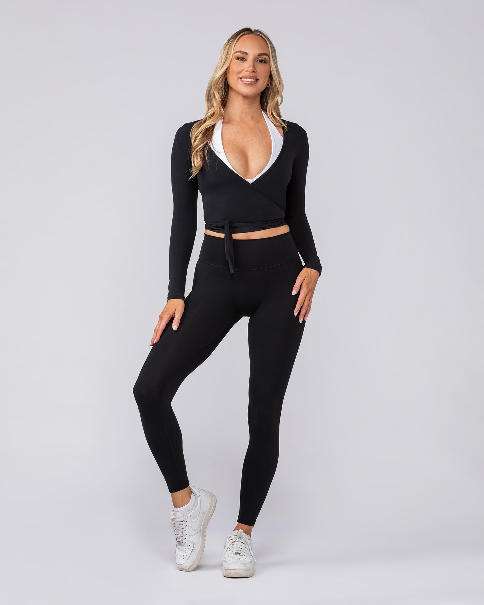Bliss Wrap Top - Black