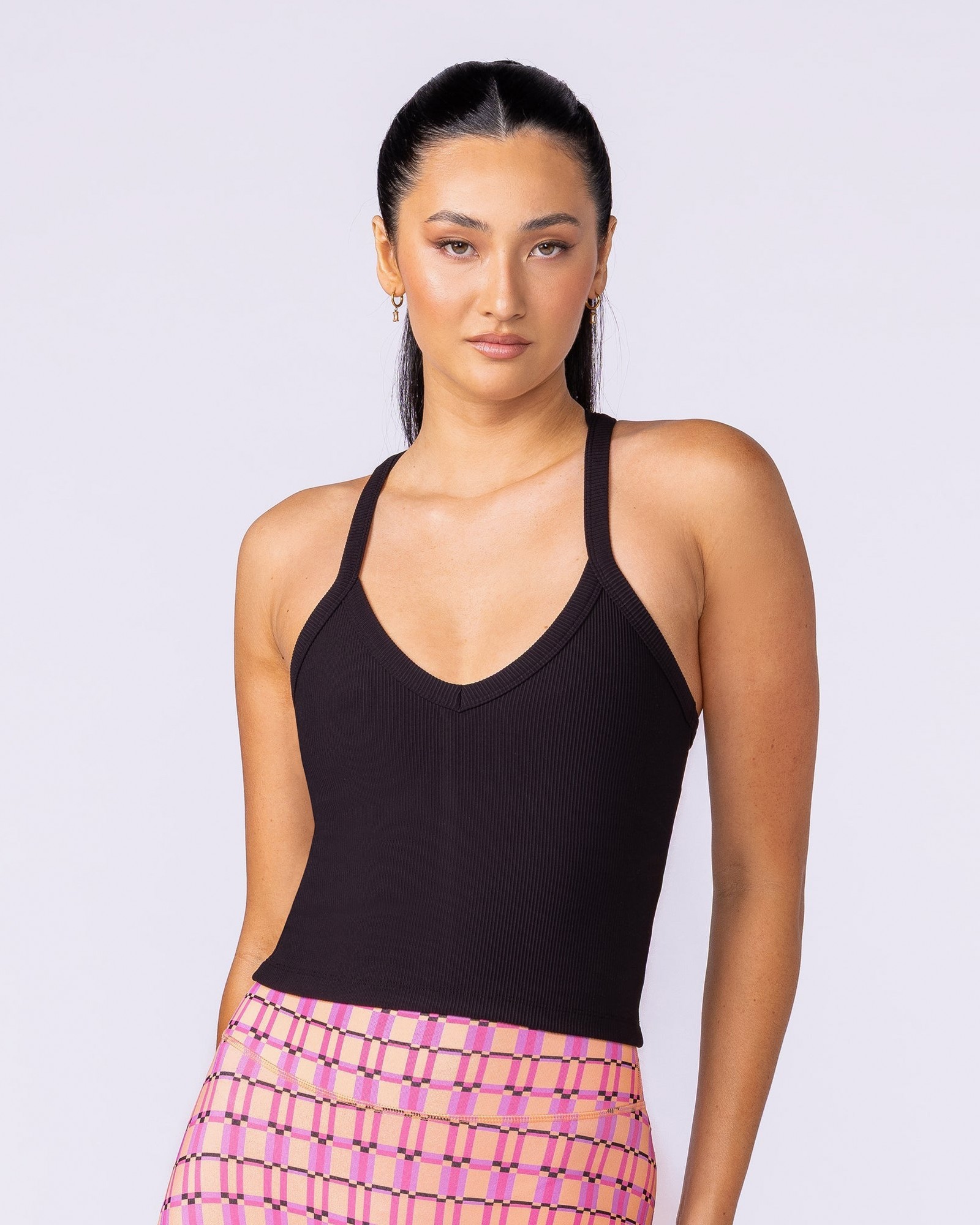Stunner Rib Bra Tank - Black