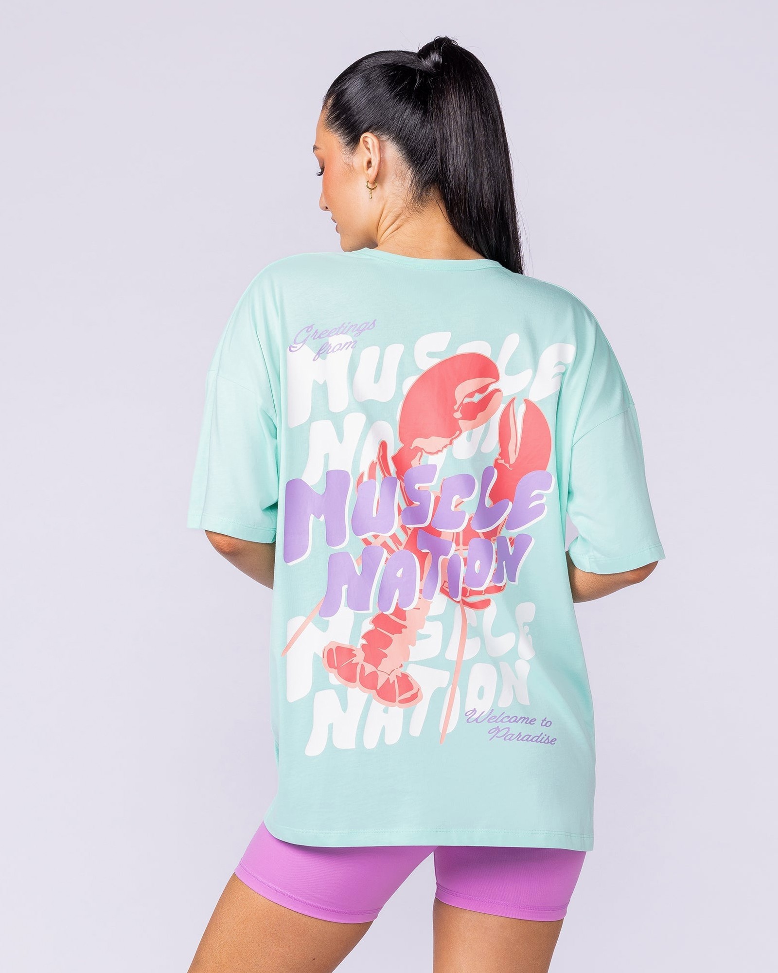 Pinchy Oversized Tee - Spearmint