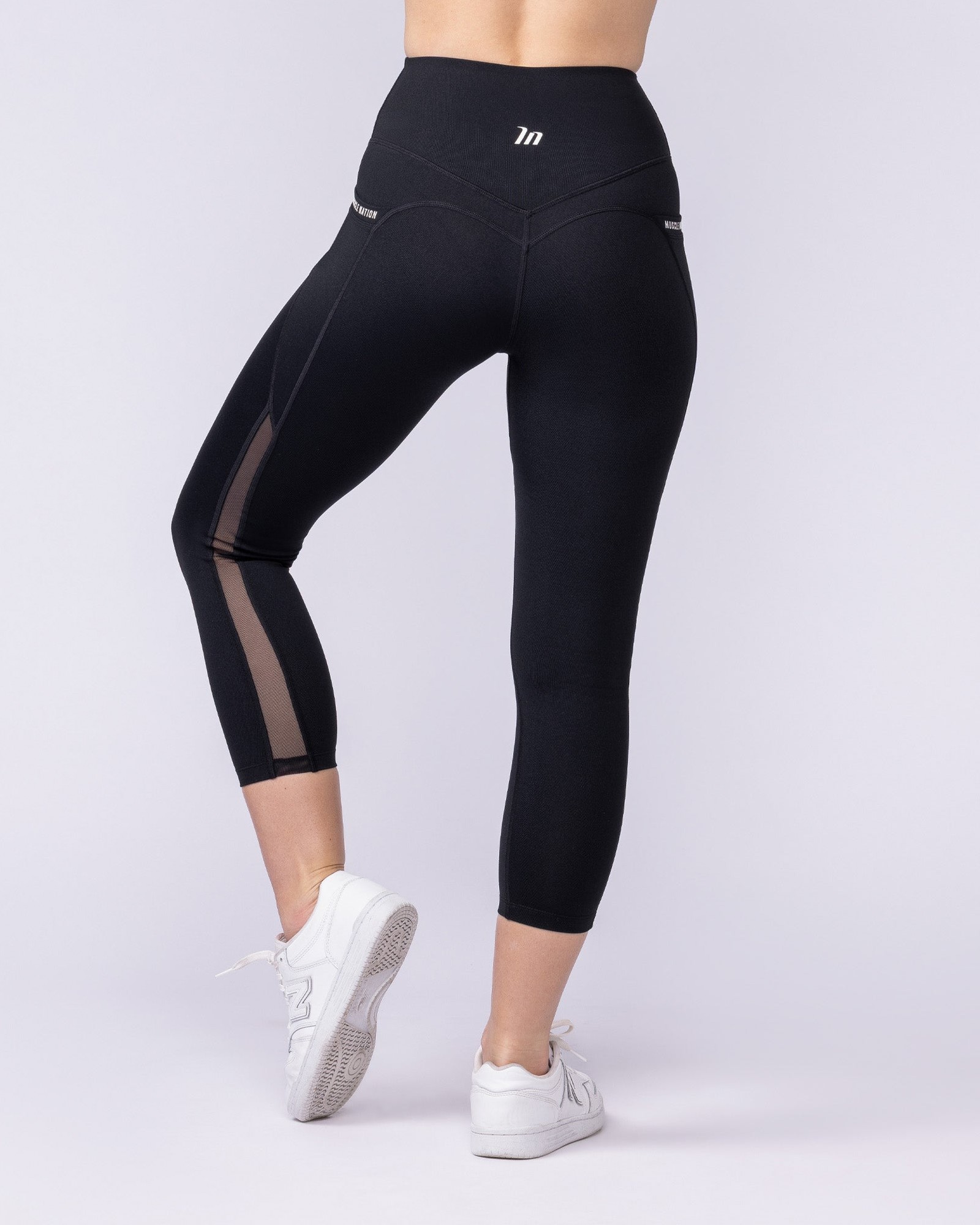 Illusion Signature Pocket 7/8 Leggings - Black