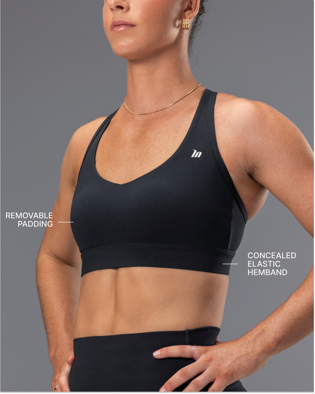 Elite Support Bra - Black