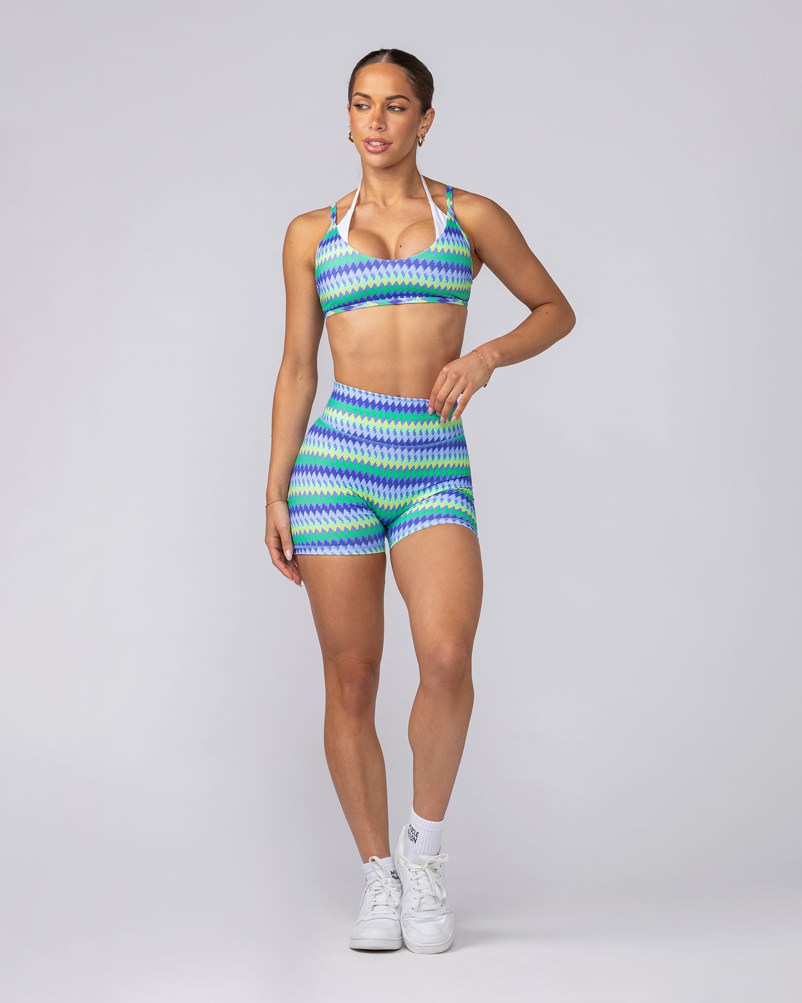 Stellar Bralette - Blue Fiesta Print