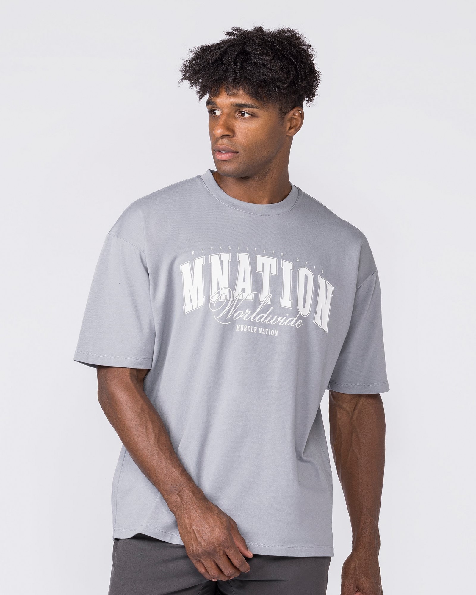 Worldclass Oversized Tee - Washed Cement