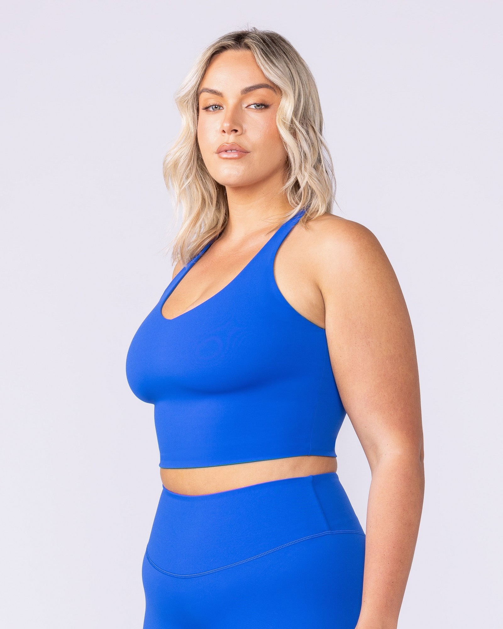 Active Form Cropped Tank - Bondi Blue