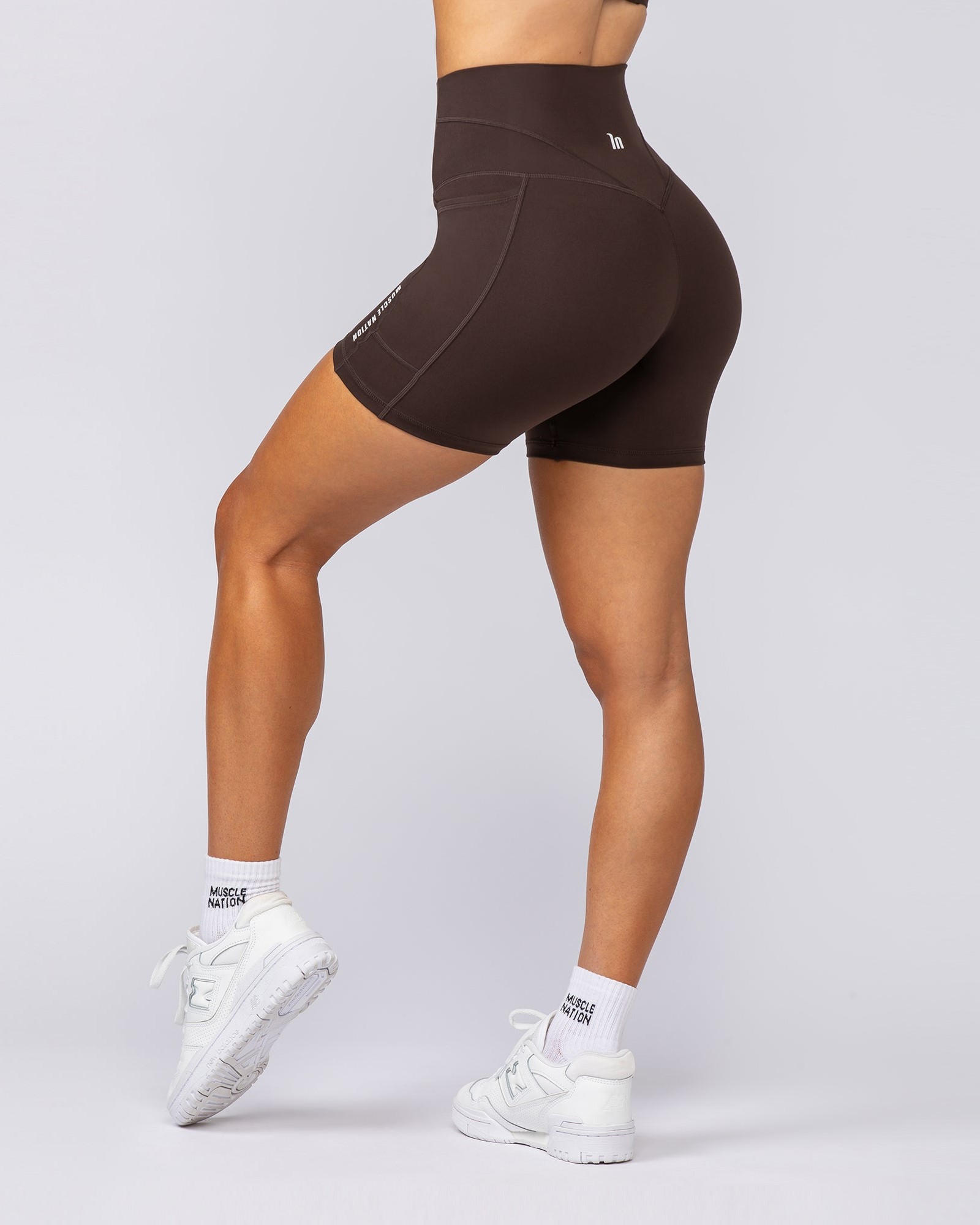 Unrivalled Everyday Pocket Bike Shorts - Cocoa