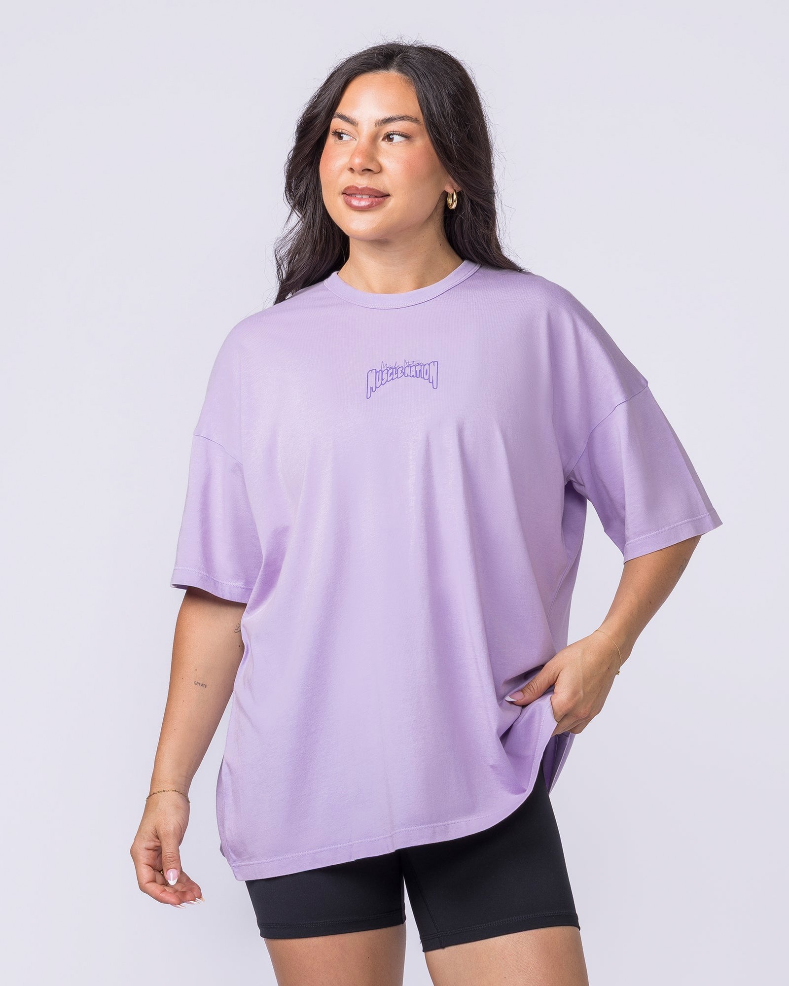Rated R Oversized Vintage Tee - Washed Lavender