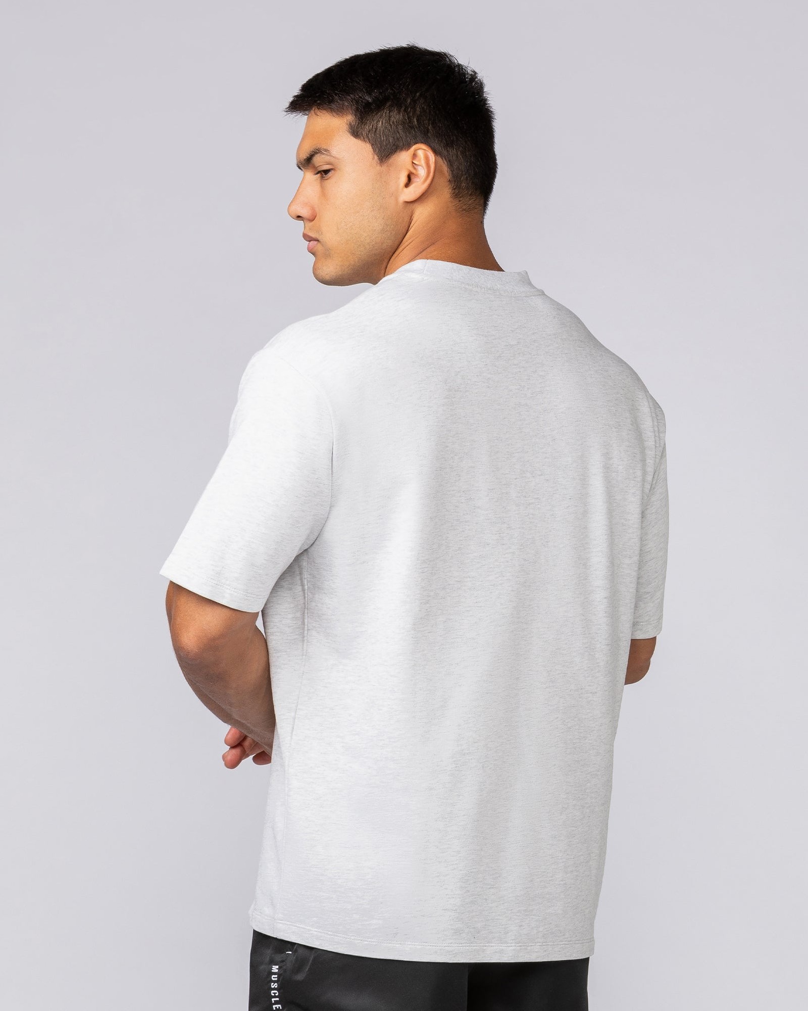 Essential Regular Fit Tee - Snow Grey Marl