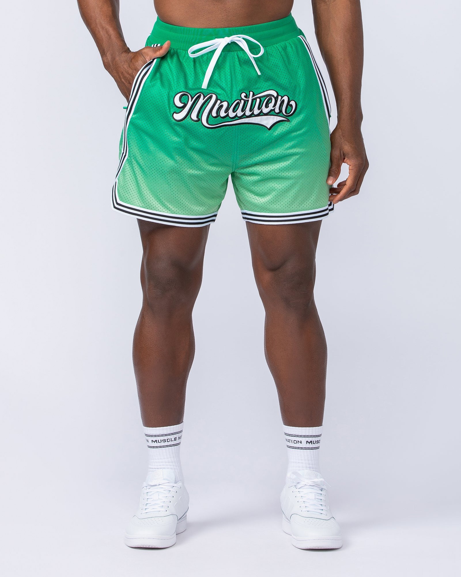 Stadium Basketball 5" Shorts - Clover Ombre Print