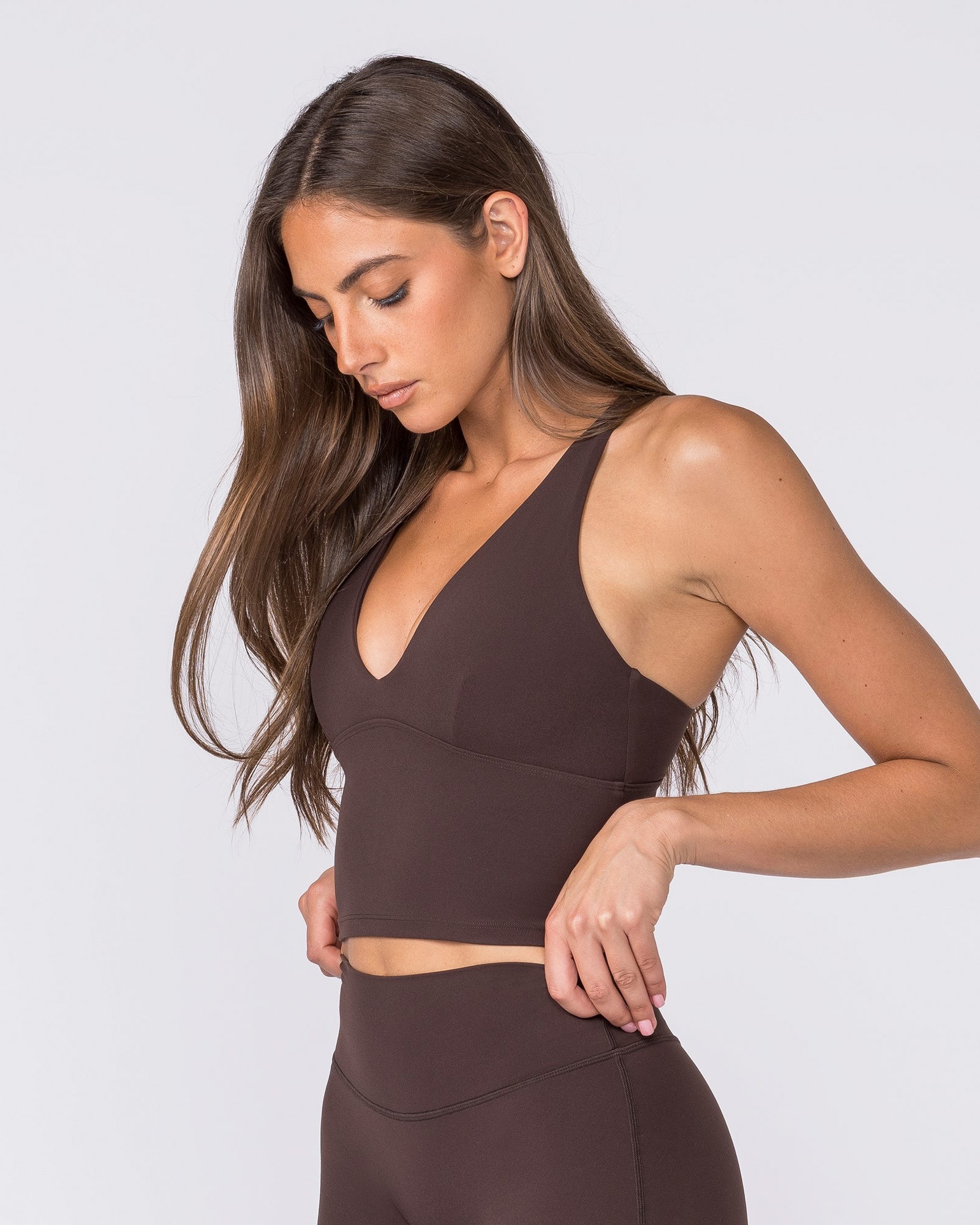 Influence Bra Tank - Cocoa