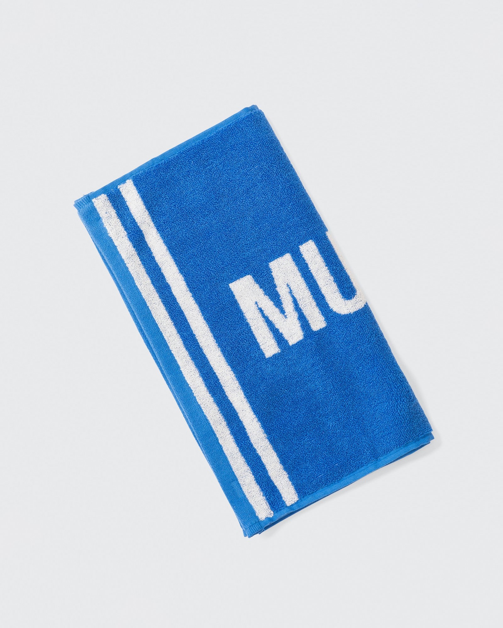 Sweat Towel - Azure Blue/White